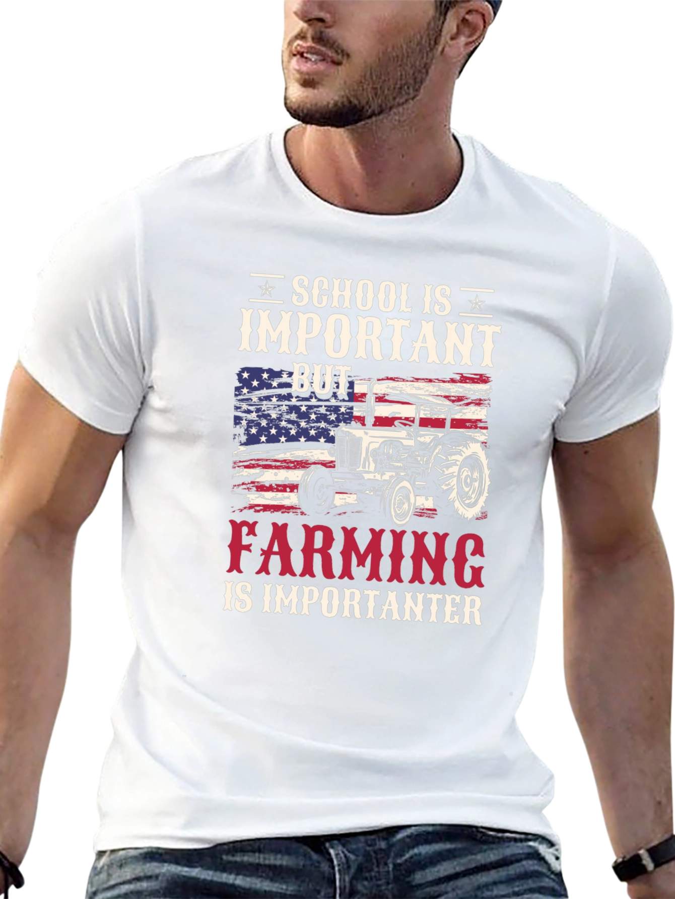 School Important But Farming Importanter T-Shirt