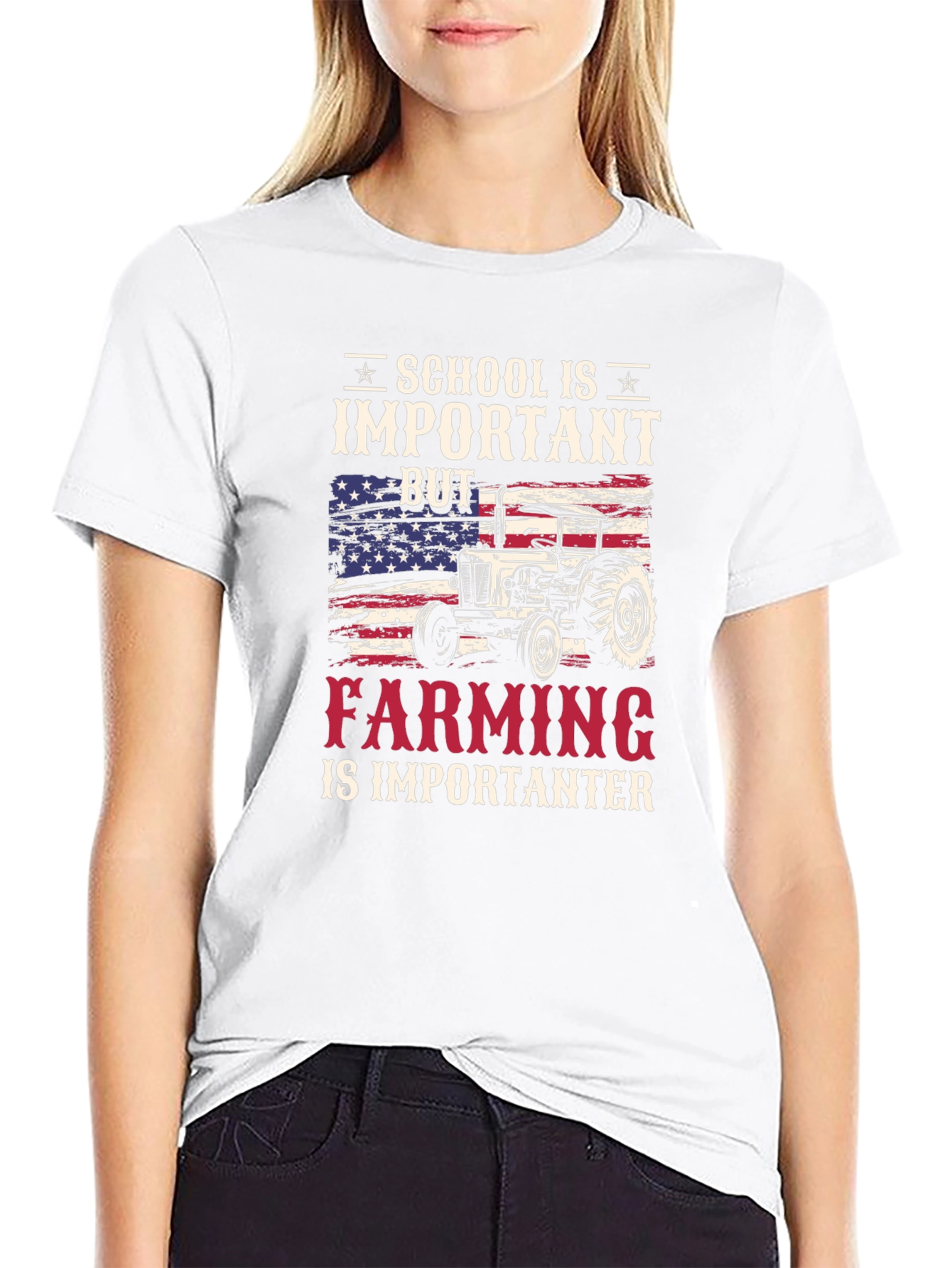 School Important But Farming Importanter T-Shirt
