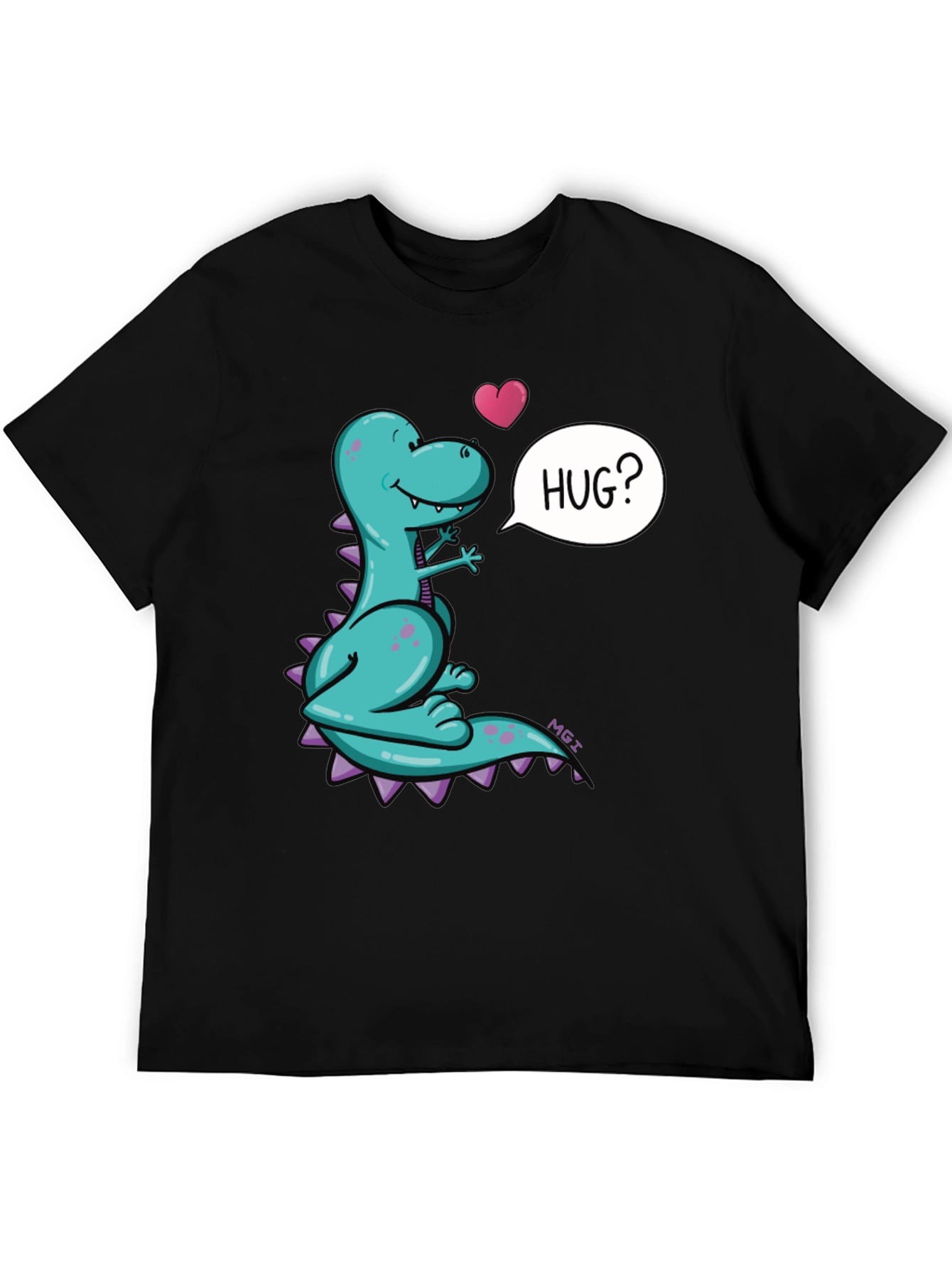 Dino Hug T-Shirt - Cartoon Dinosaur