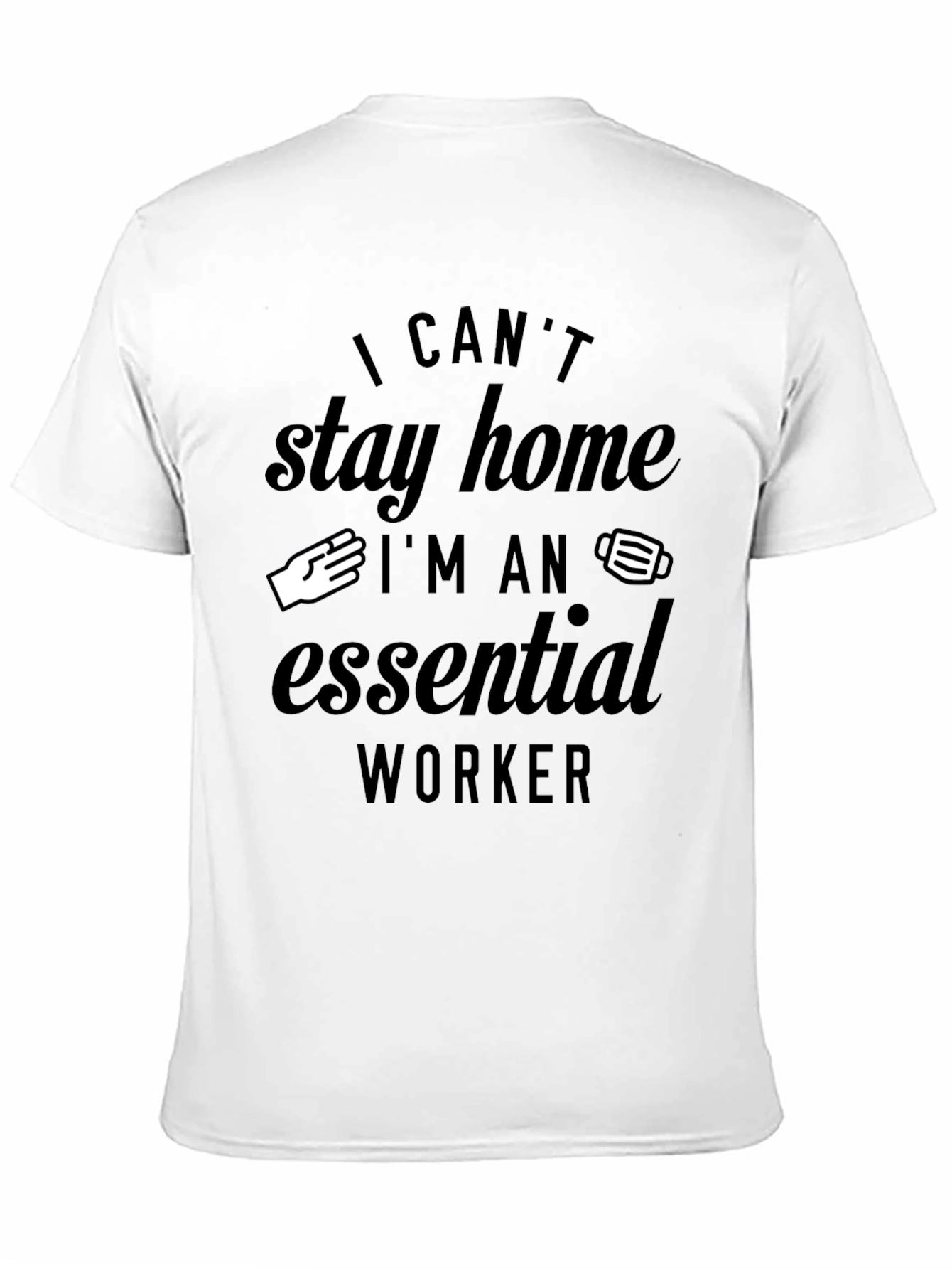 Essential Worker Graphic Tee - Black