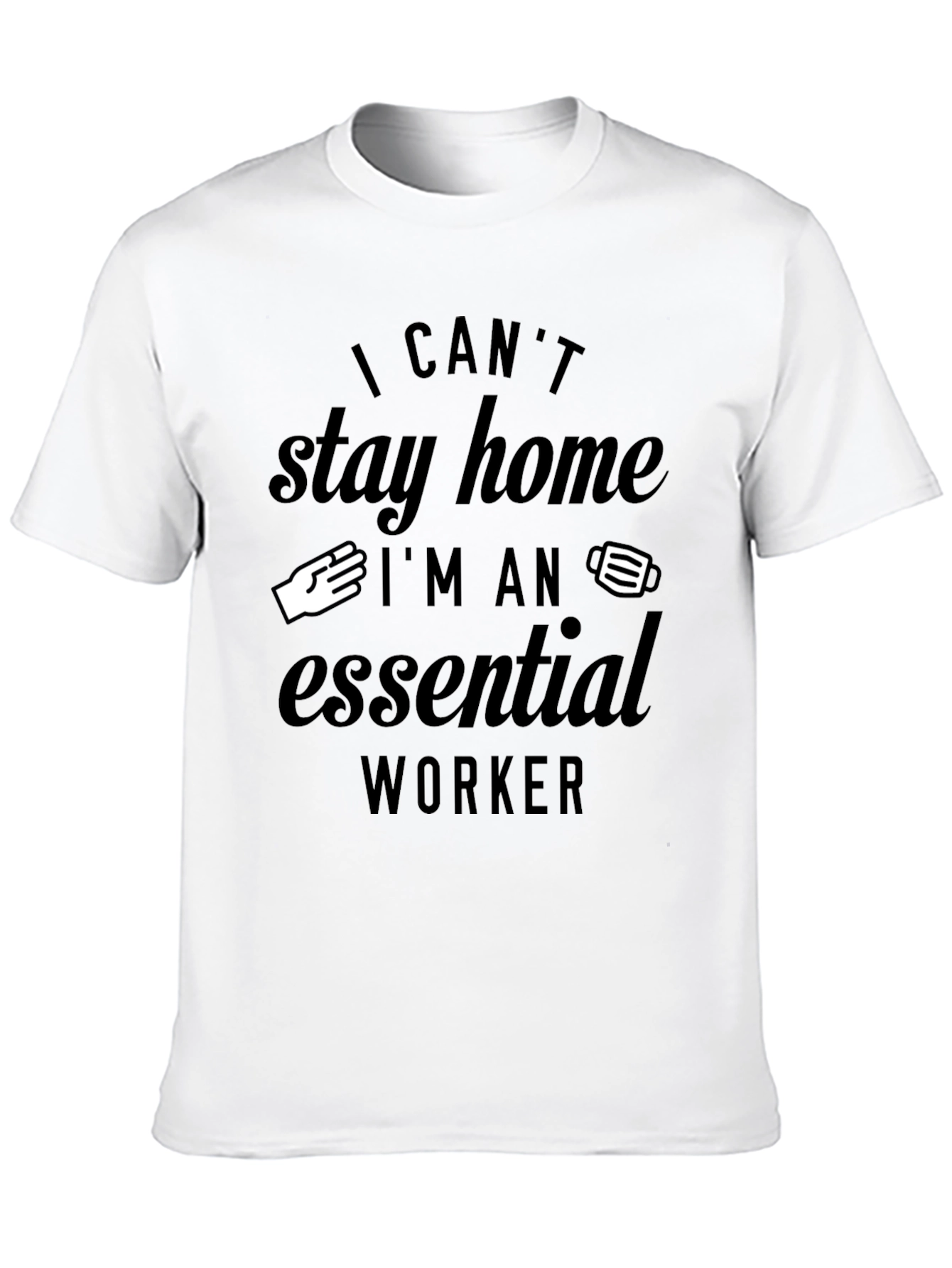 Essential Worker Graphic Tee - Black