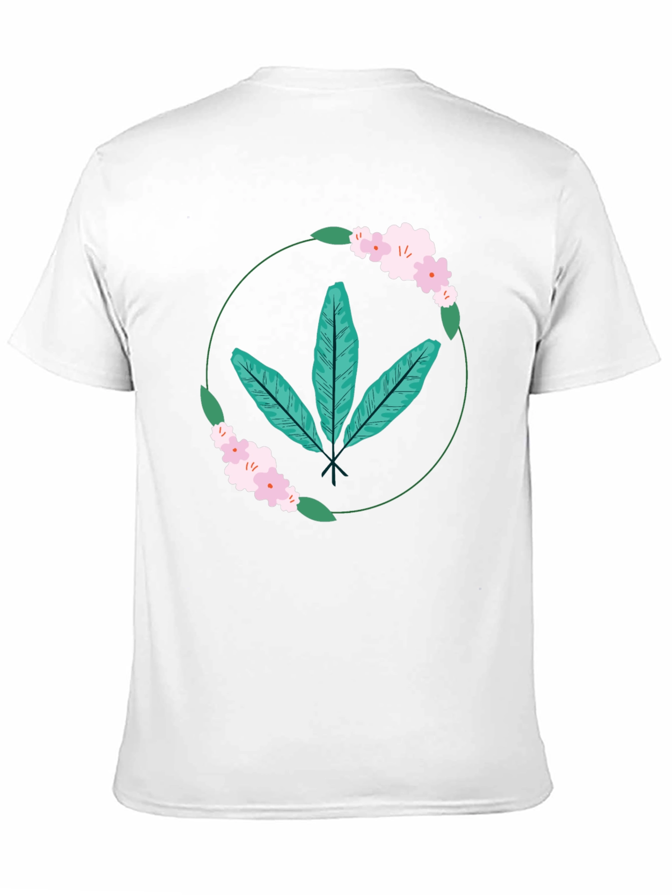 Botanical Print Tee - Casual Comfort