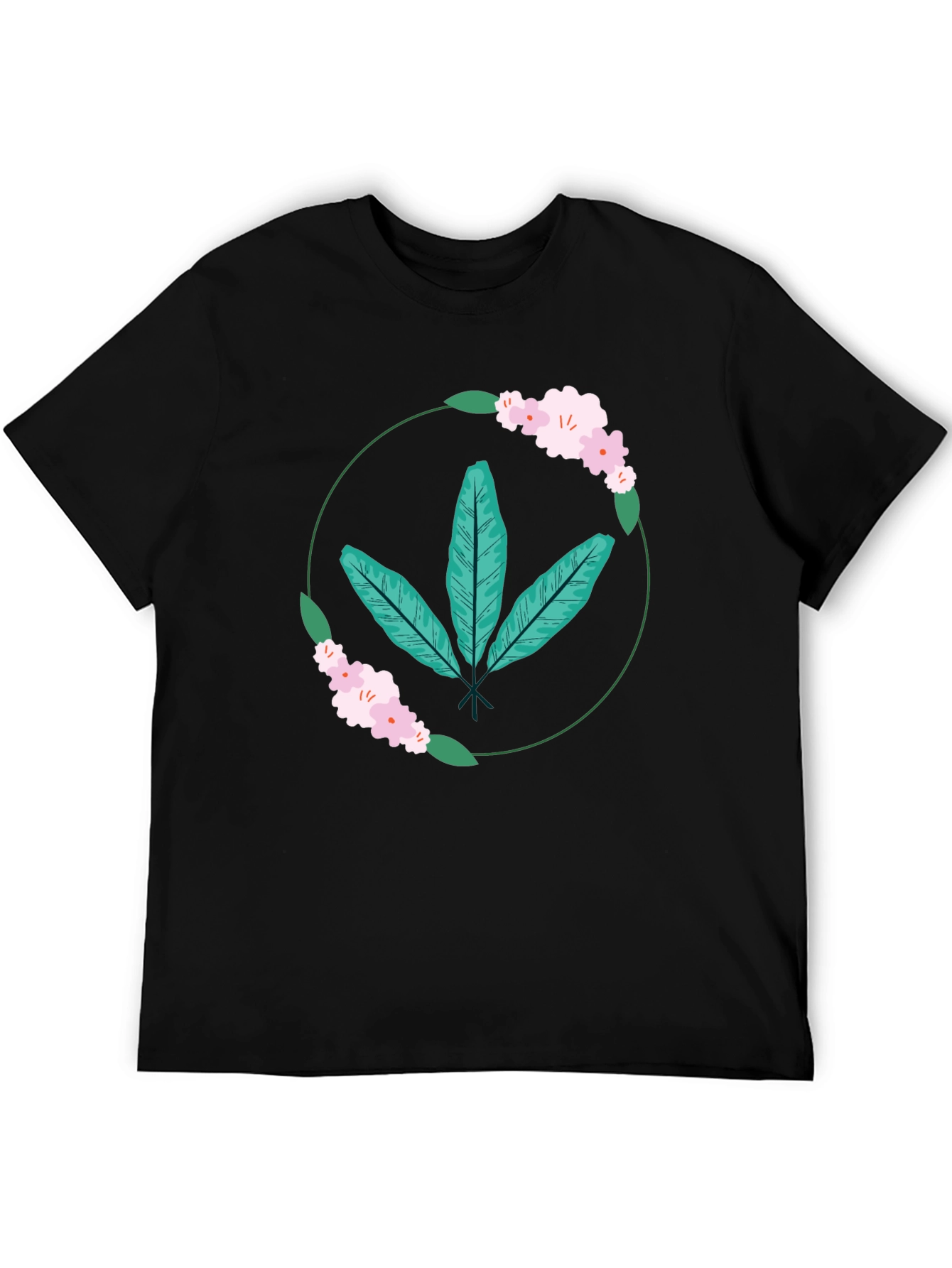 Botanical Print Tee - Casual Comfort