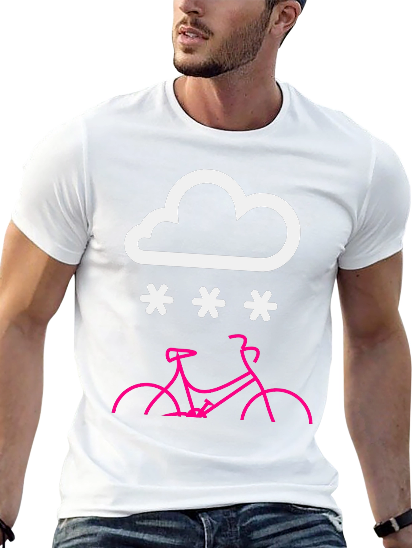 Snowy Bike Ride T-Shirt