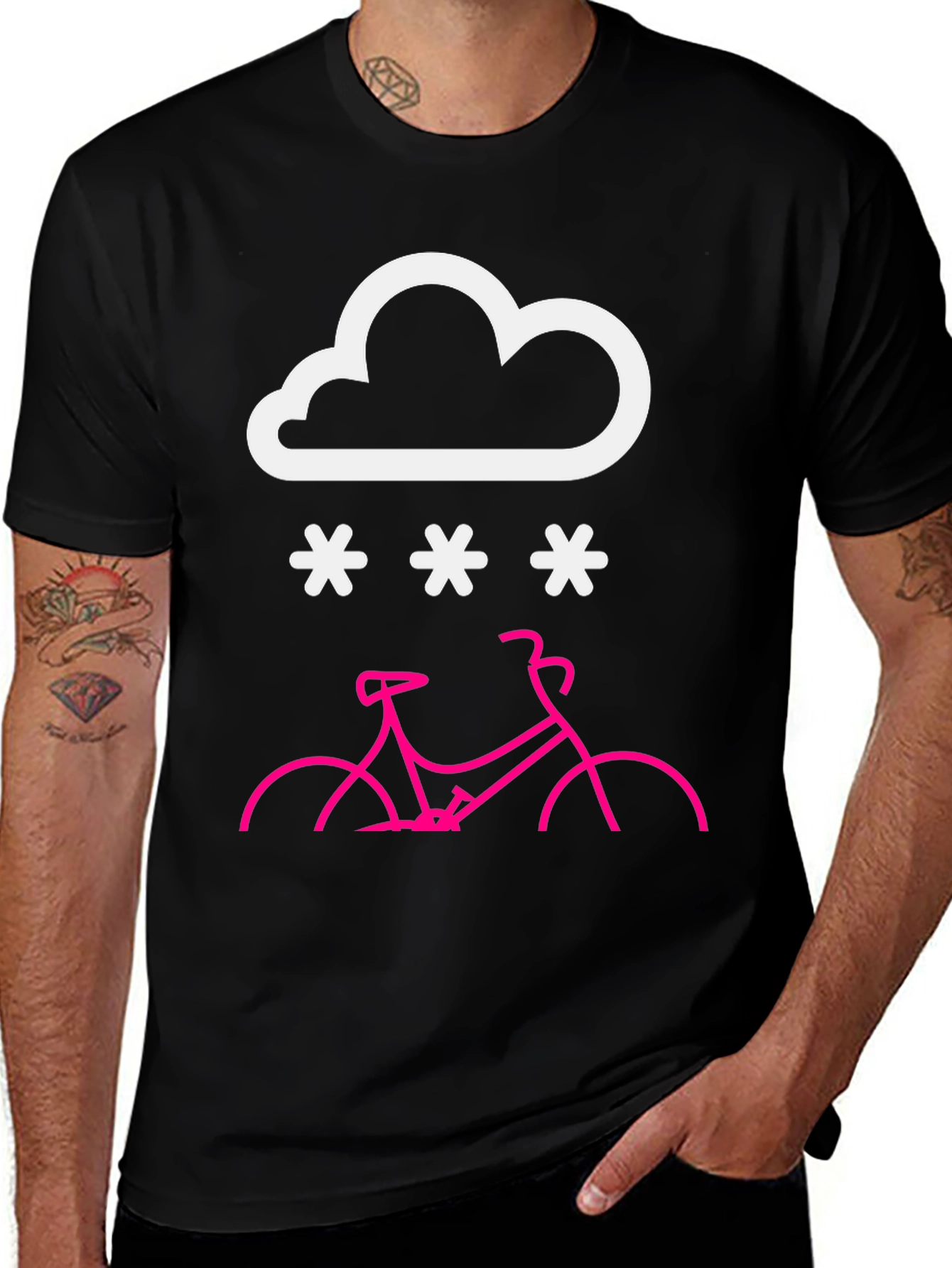 Snowy Bike Ride T-Shirt