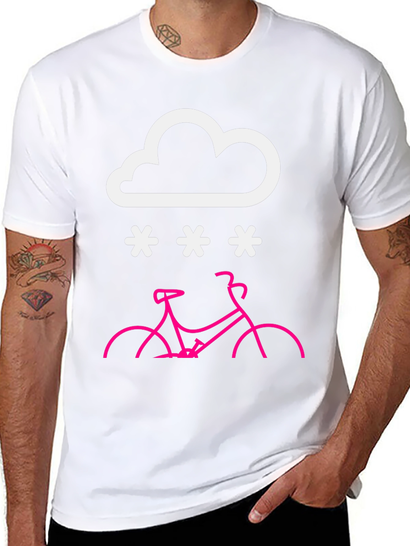 Snowy Bike Ride T-Shirt