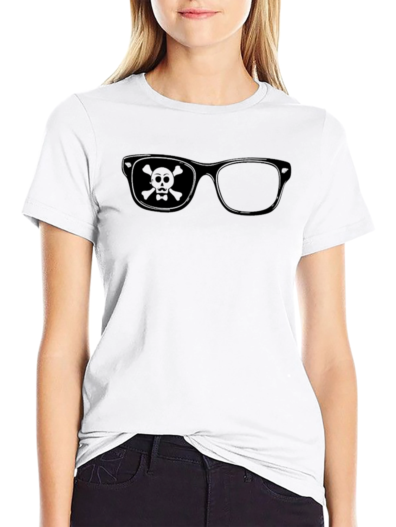 Pirate Glasses Graphic Tee - Mens Black T-Shirt