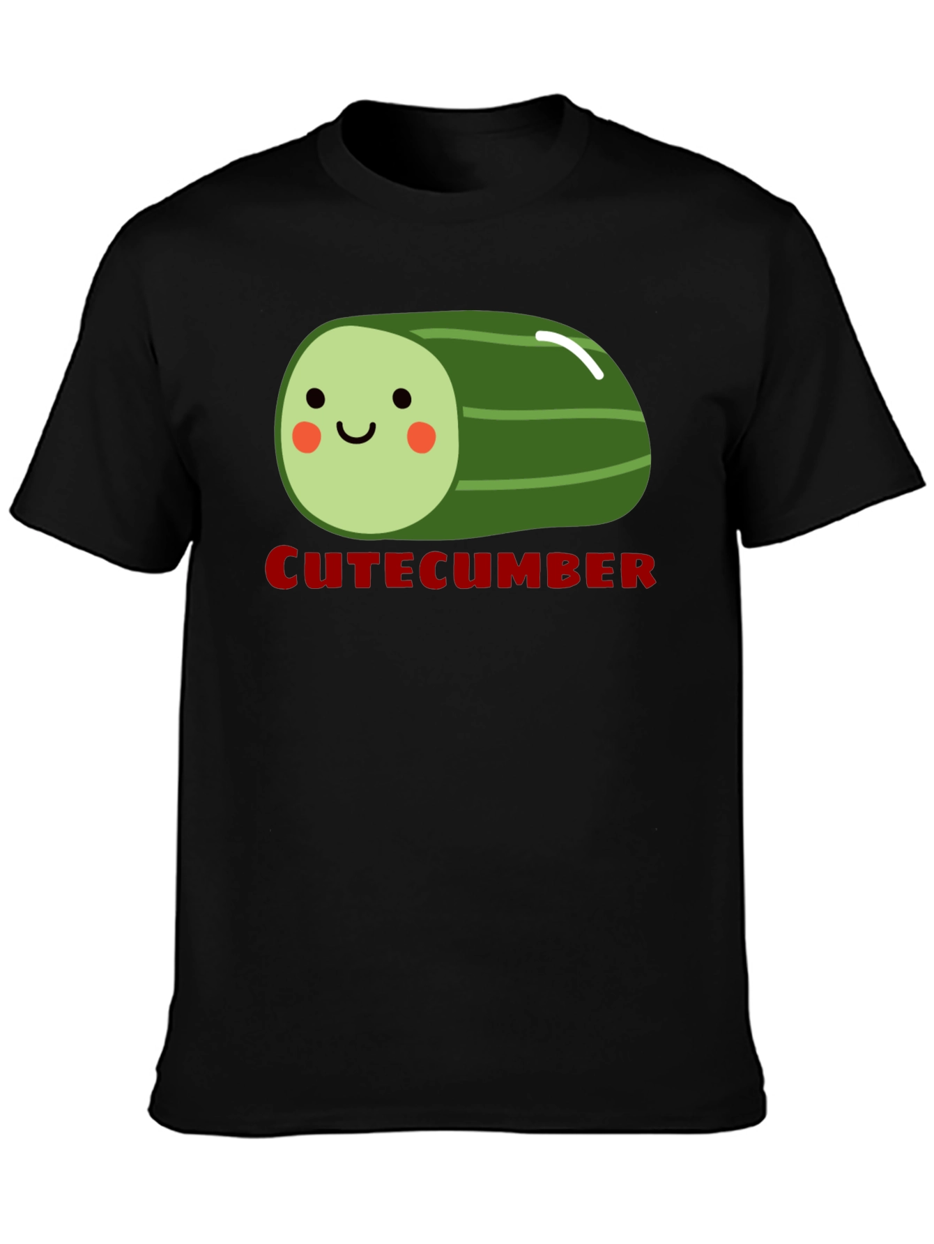 CuteCumber Black T-Shirt