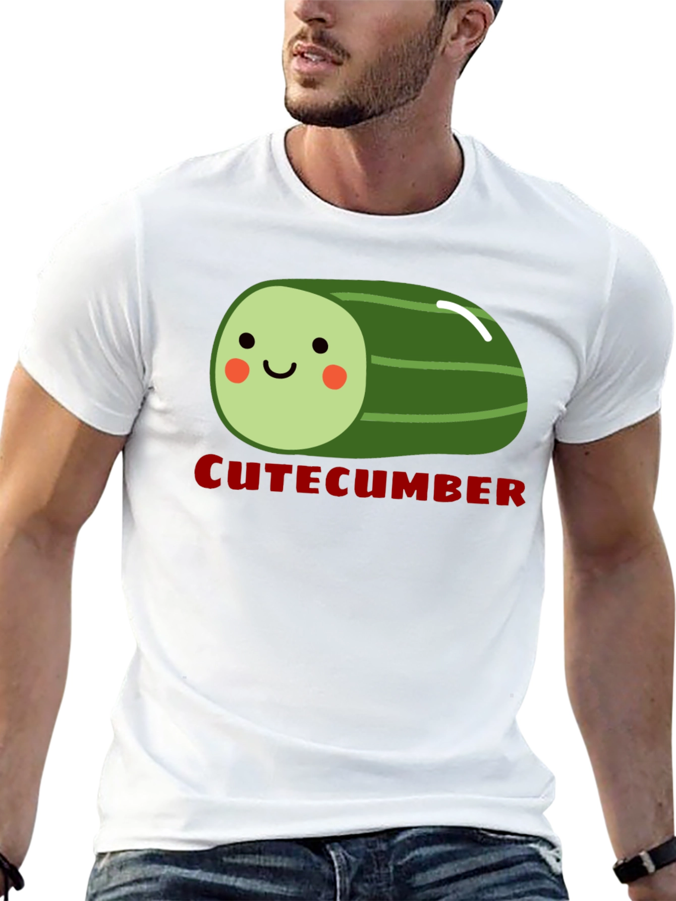 CuteCumber Black T-Shirt