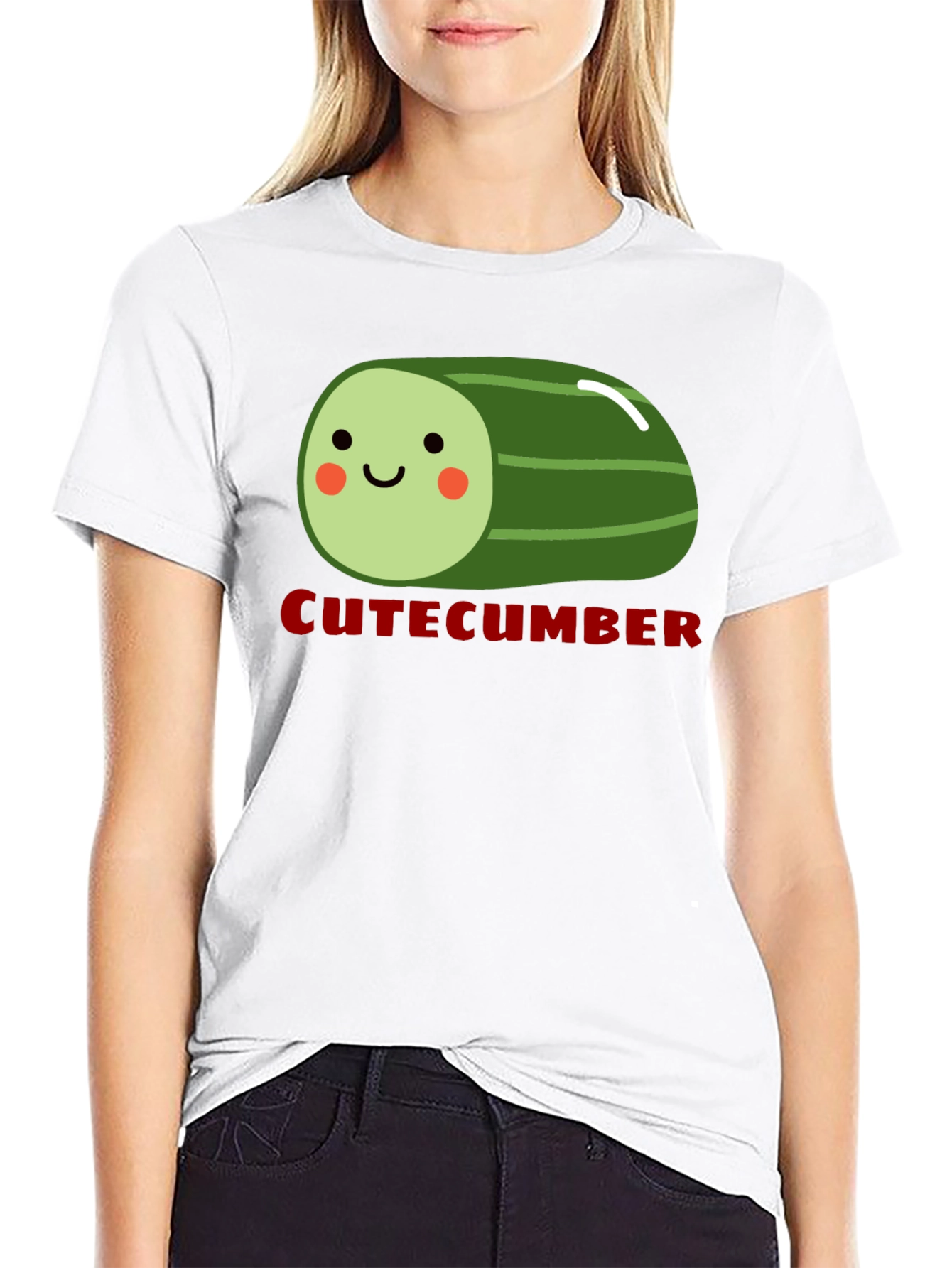 CuteCumber Black T-Shirt
