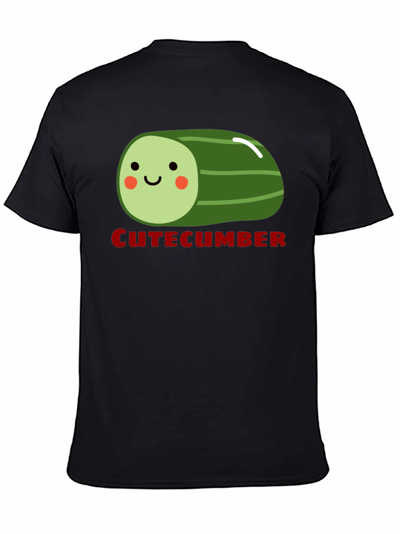CuteCumber Black T-Shirt