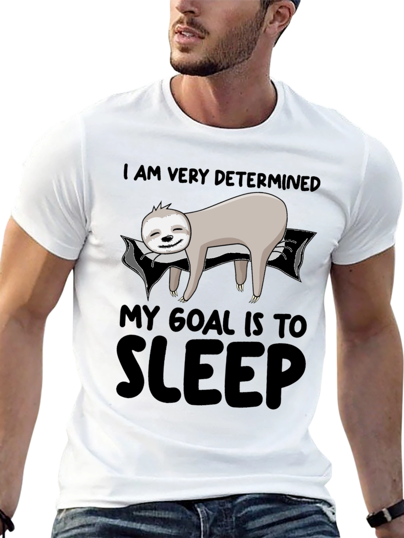 Determined Sloth Sleep T-Shirt
