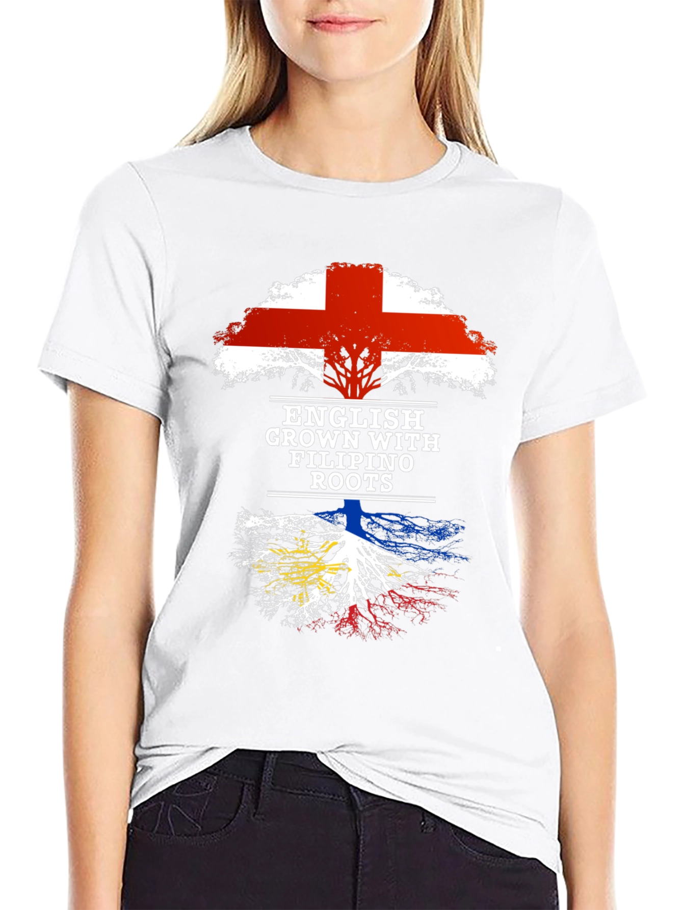 English Grown with Filipino Roots T-Shirt