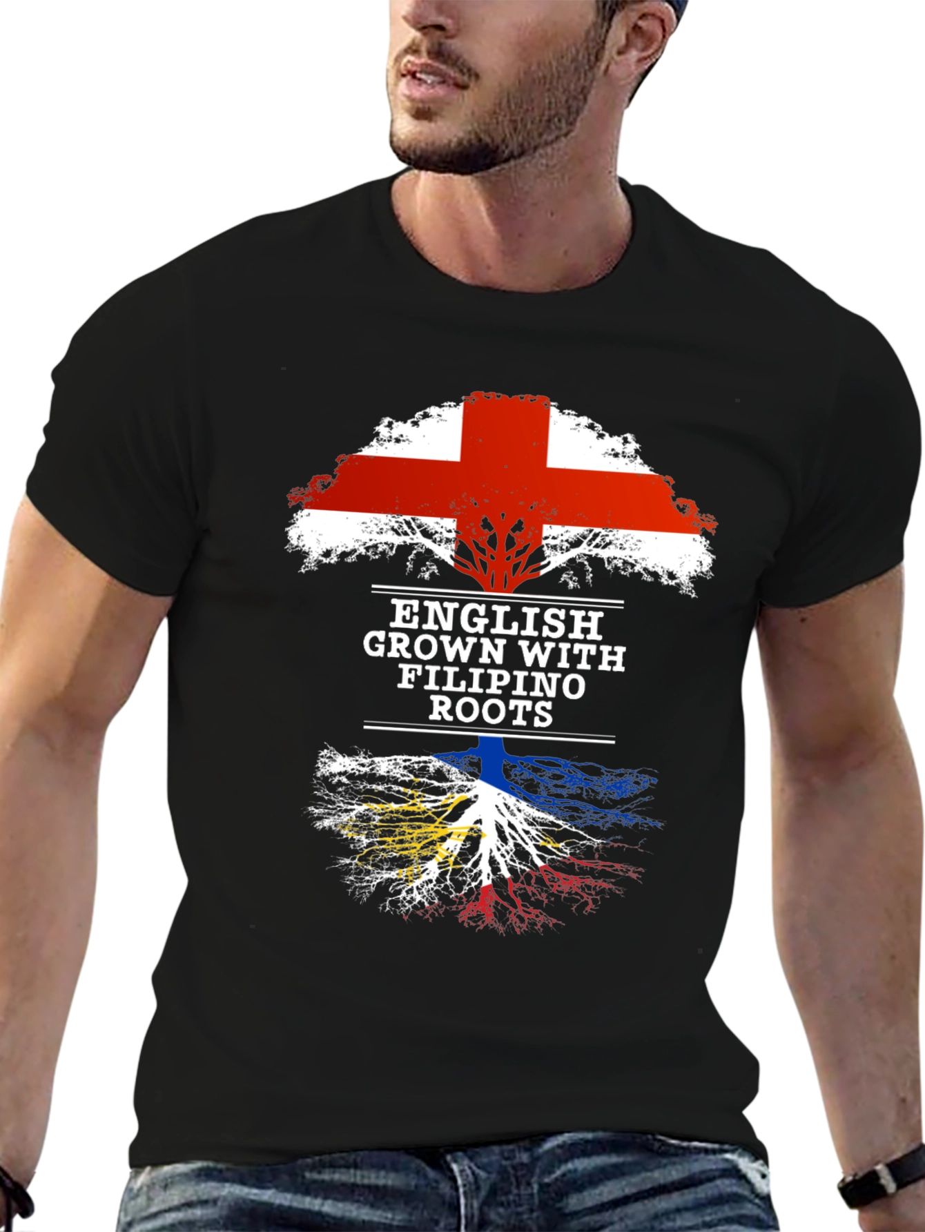 English Grown with Filipino Roots T-Shirt