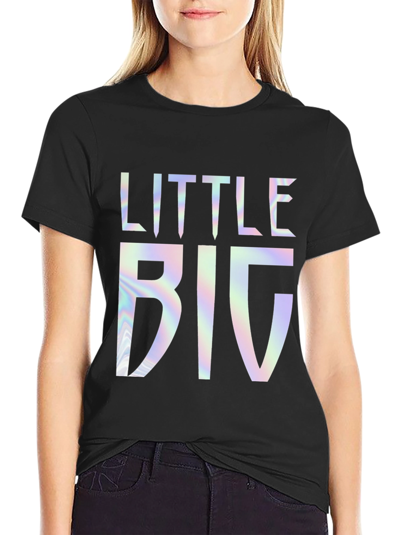 Little Big Graphic Tee - Black Casual Shirt