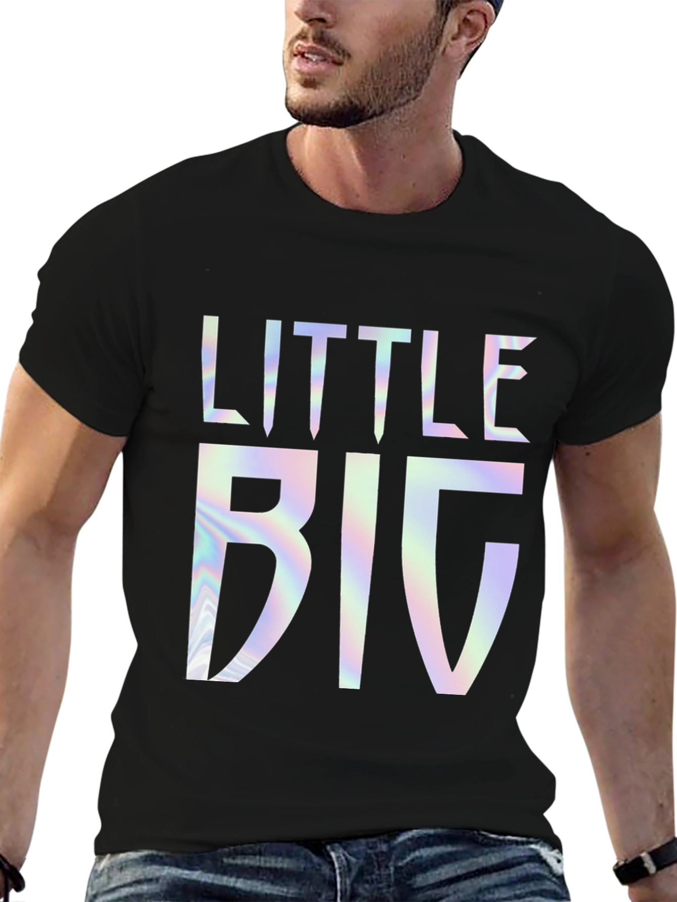 Little Big Graphic Tee - Black Casual Shirt