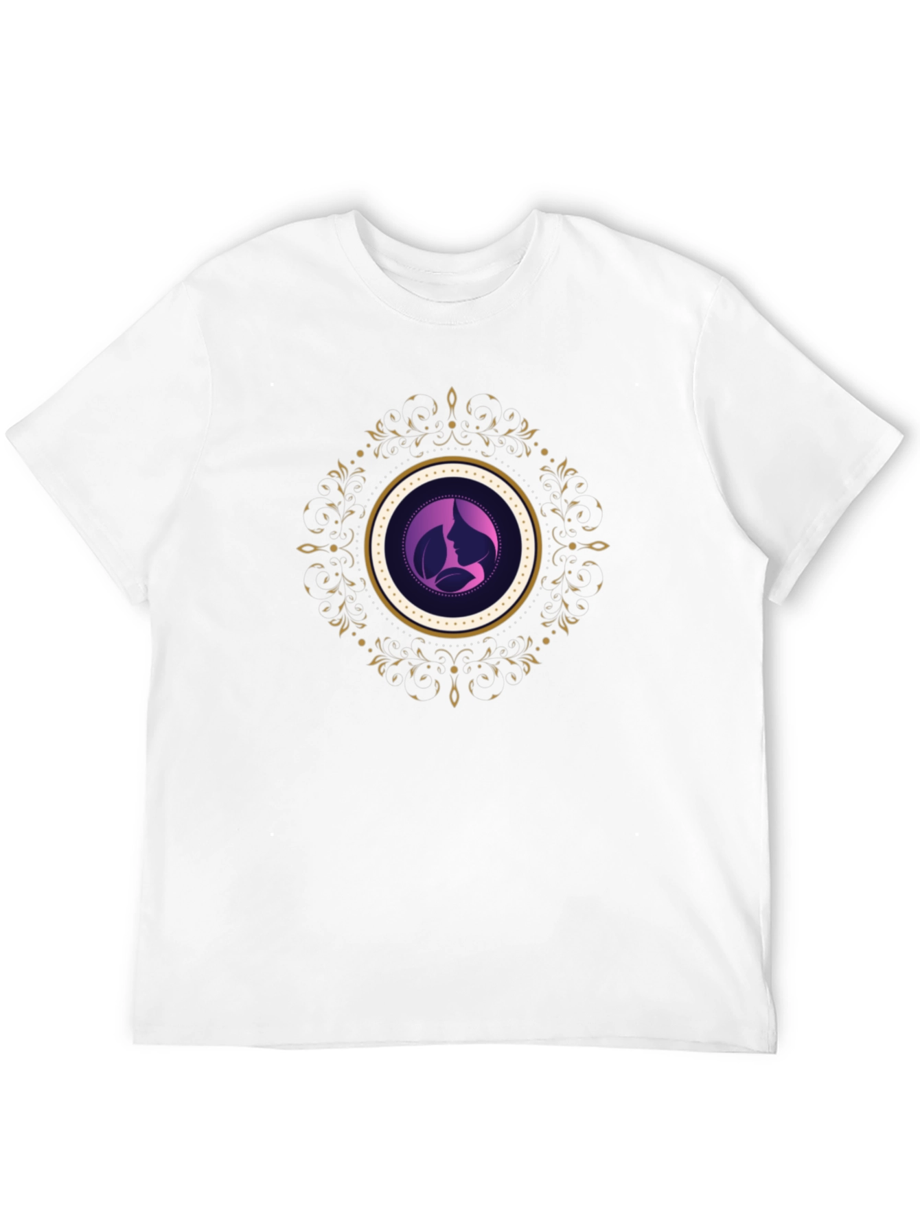 Elegant Silhouette Graphic Tee - Black