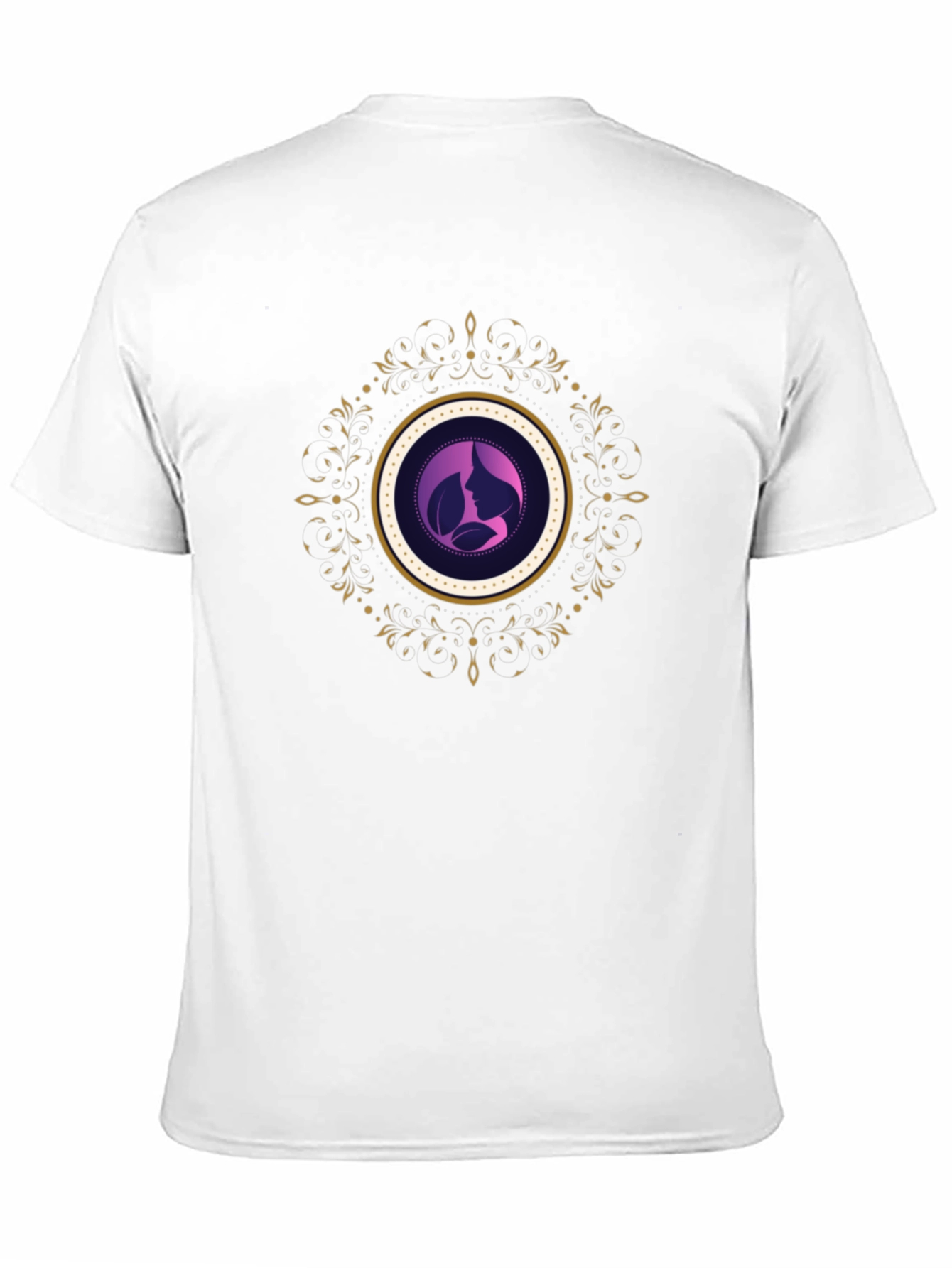 Elegant Silhouette Graphic Tee - Black