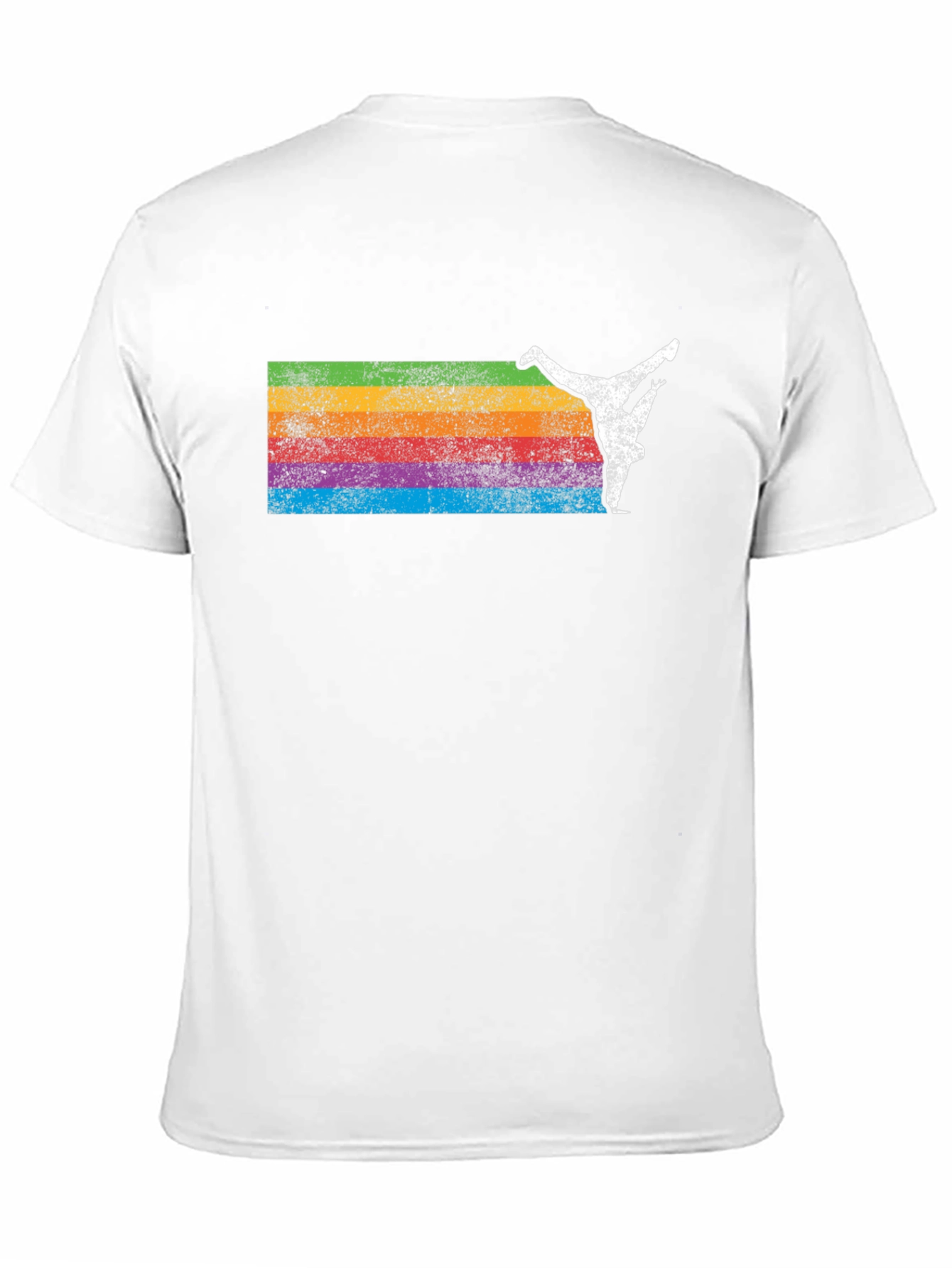 Retro Rainbow Breakdancer Graphic Tee
