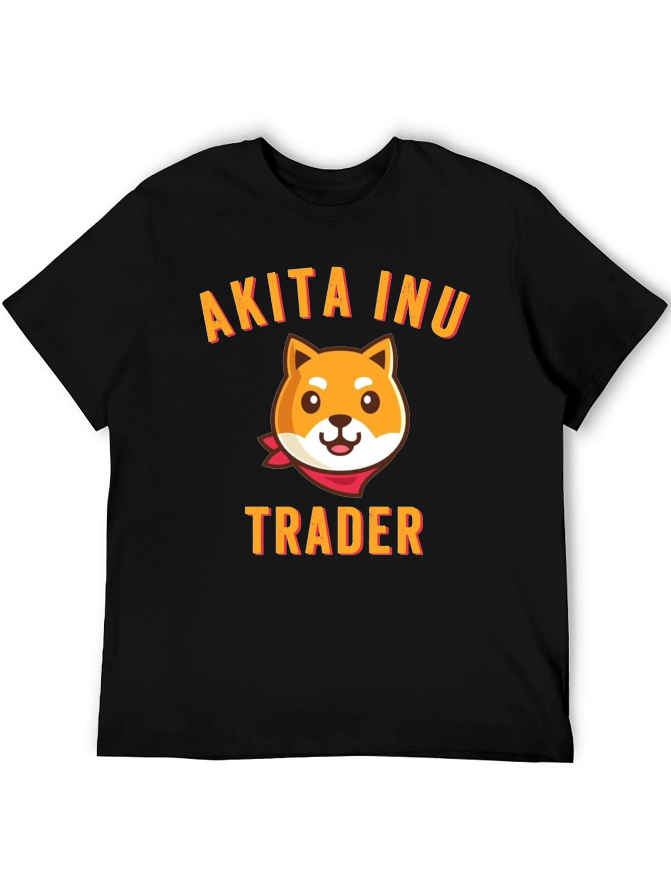 Akita Inu Trader Black T-Shirt