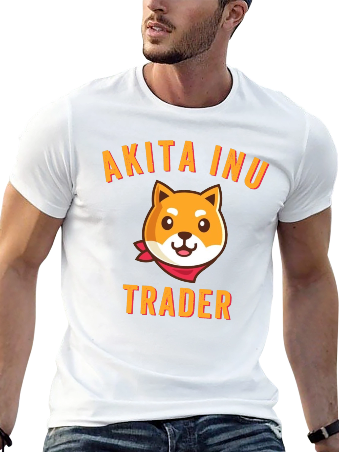 Akita Inu Trader Black T-Shirt