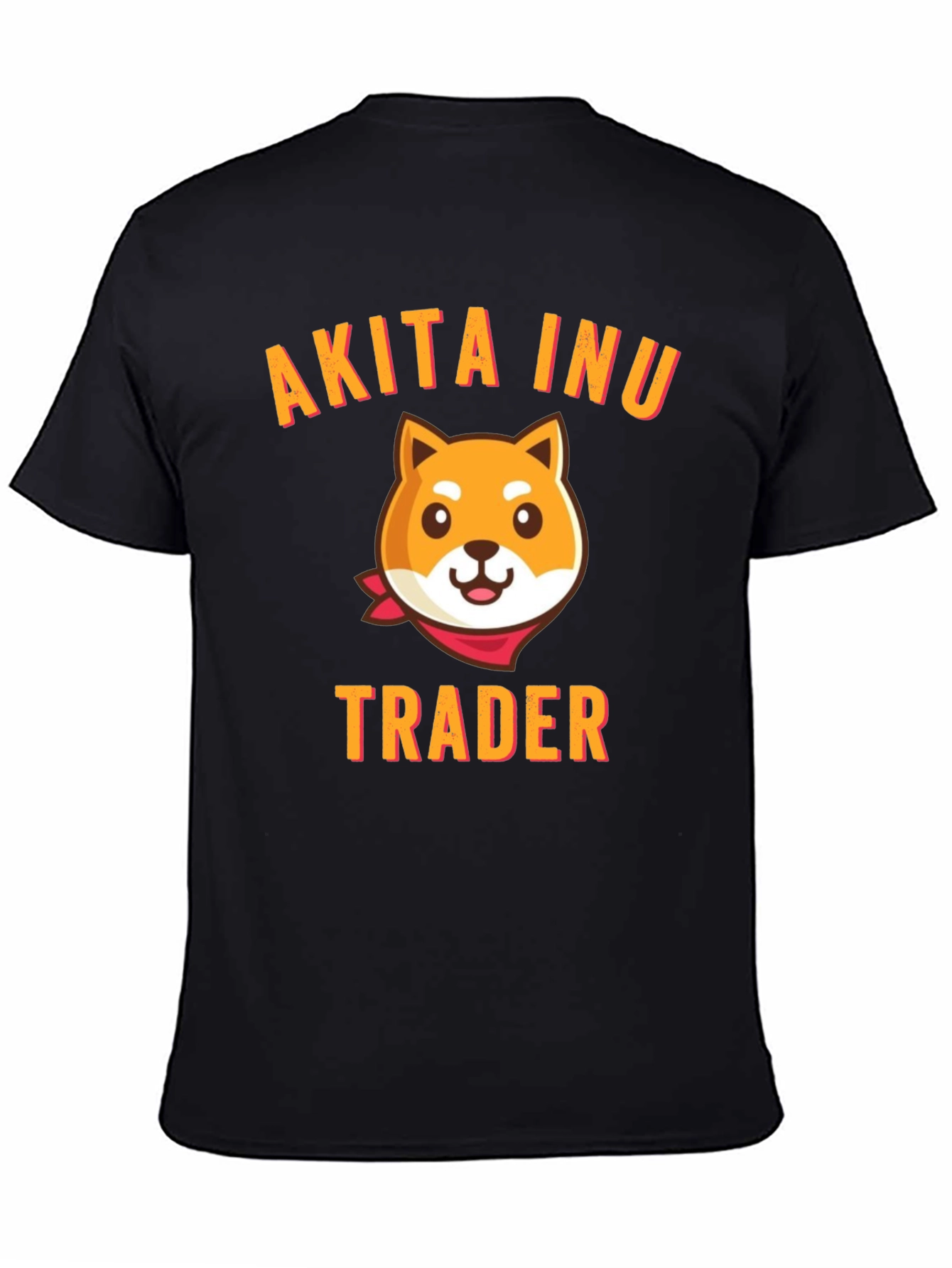 Akita Inu Trader Black T-Shirt