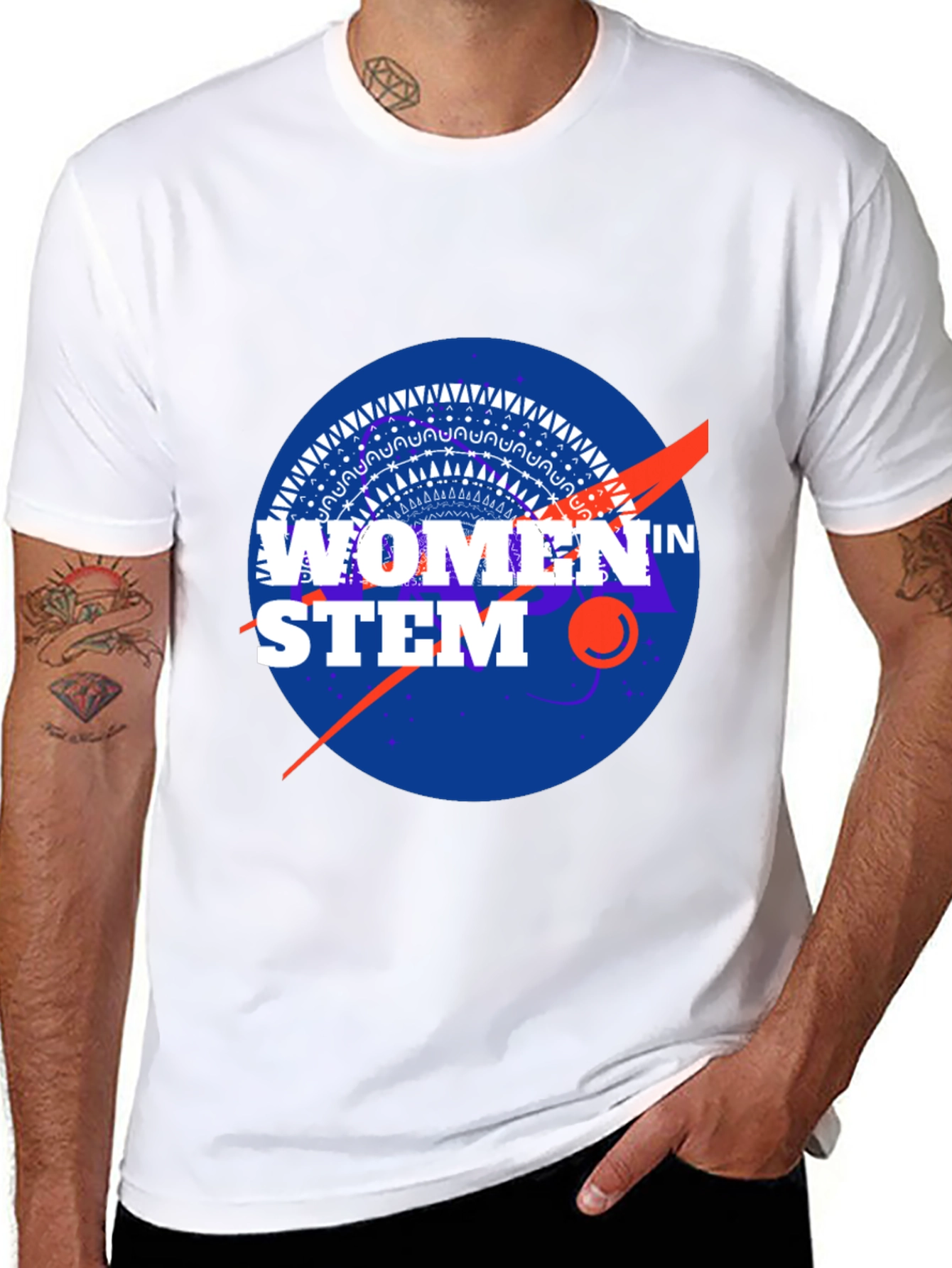 Women in STEM NASA Style T-Shirt