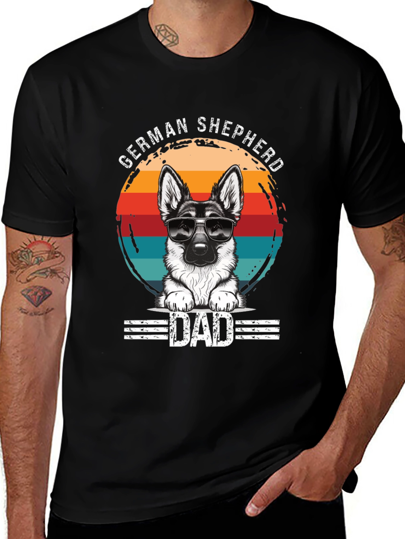 German Shepherd Dad Graphic Tee