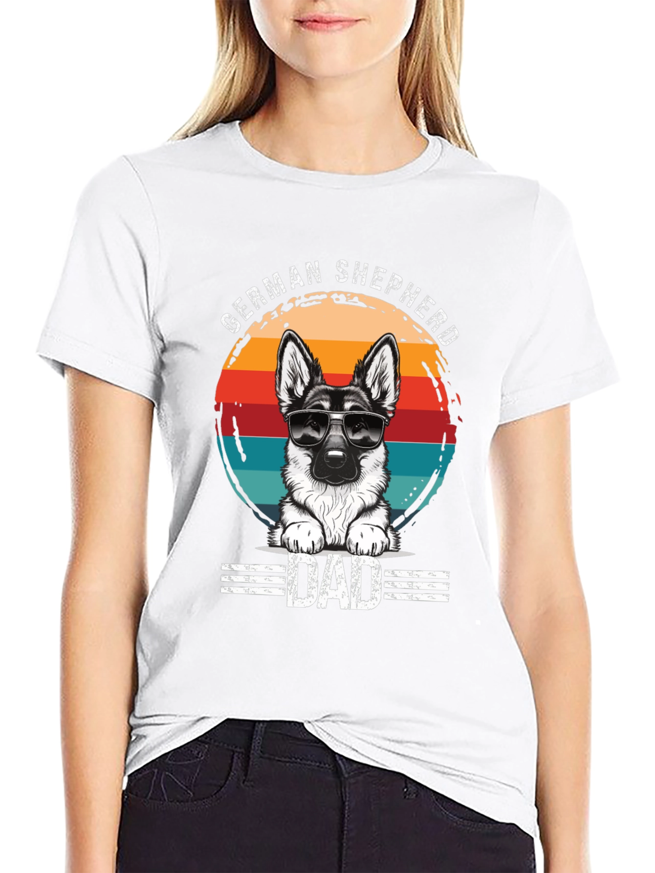 German Shepherd Dad Graphic Tee