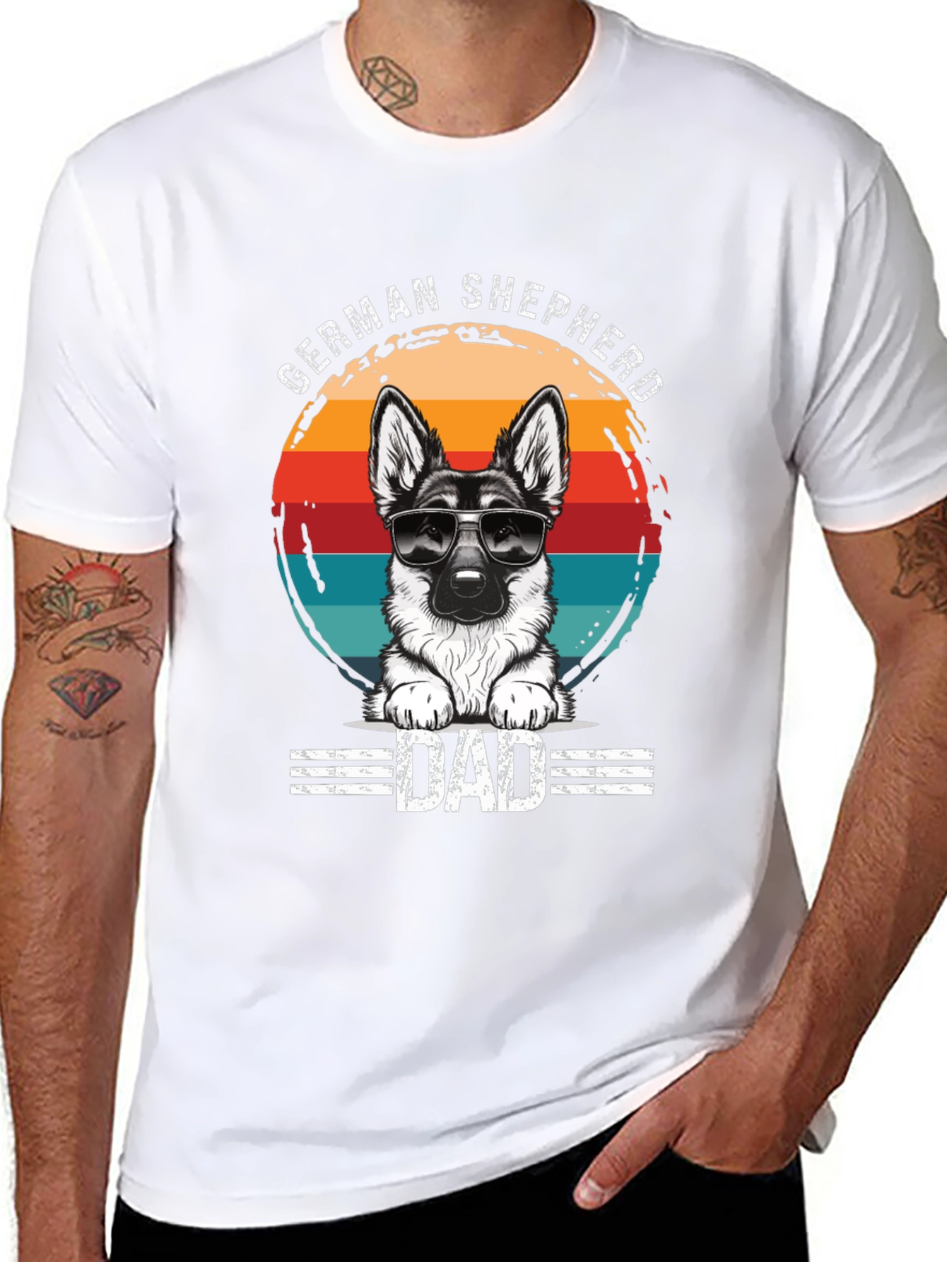 German Shepherd Dad Graphic Tee