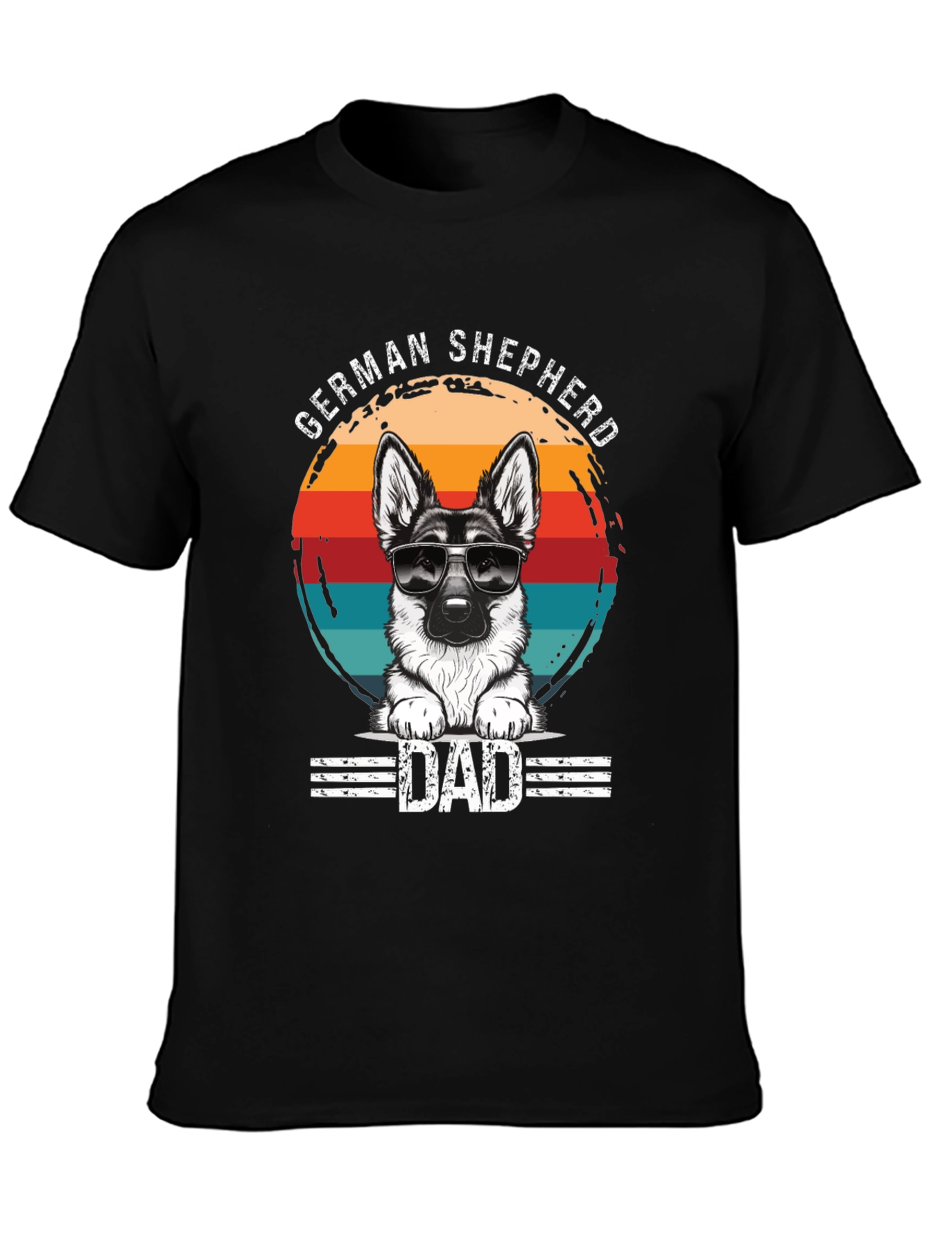 German Shepherd Dad Graphic Tee