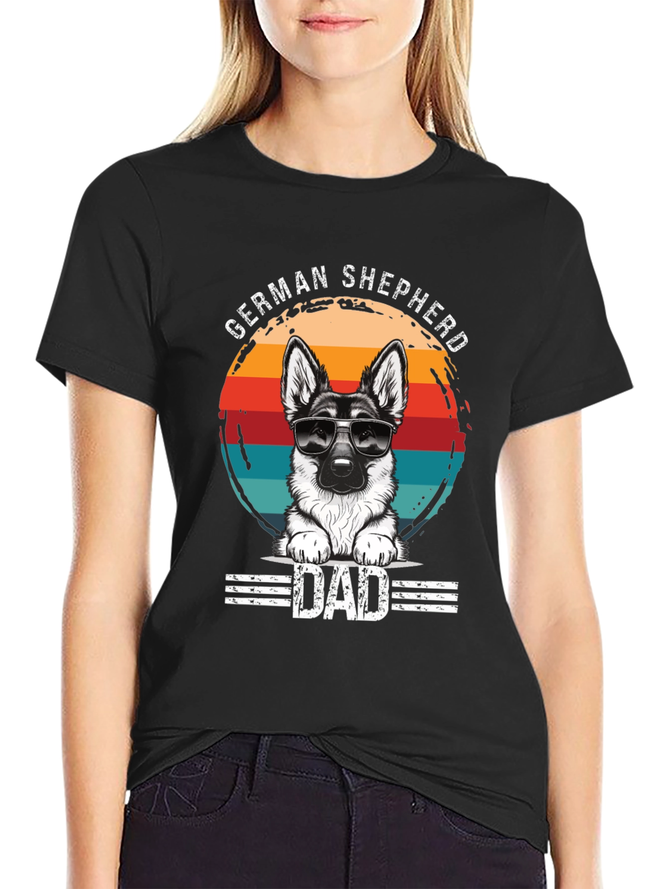 German Shepherd Dad Graphic Tee