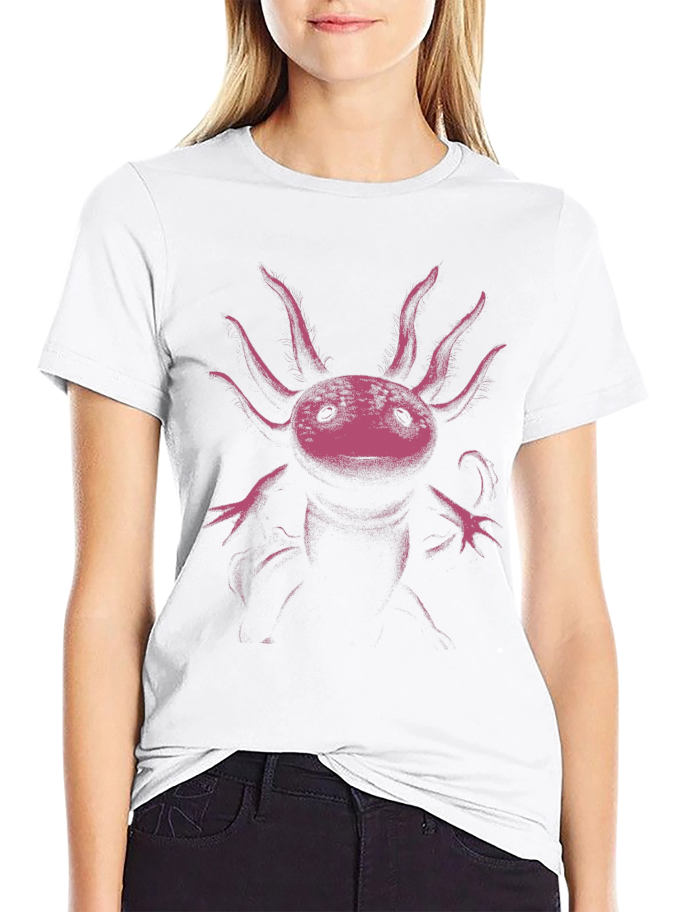 Axolotl Graphic Print T-Shirt