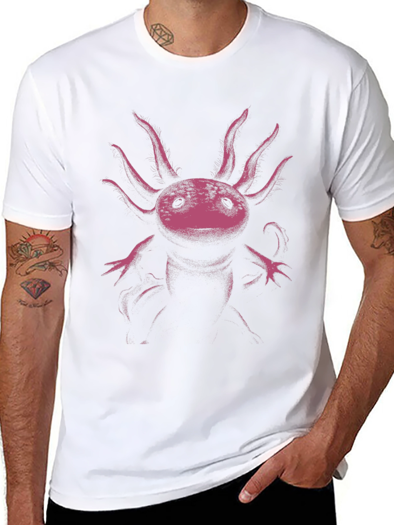 Axolotl Graphic Print T-Shirt