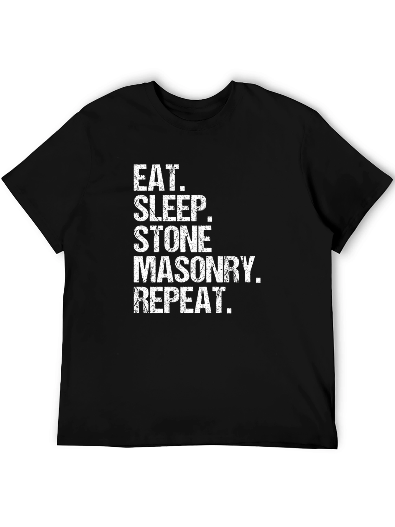 Eat Sleep Stone Masonry Repeat Graphic Tee