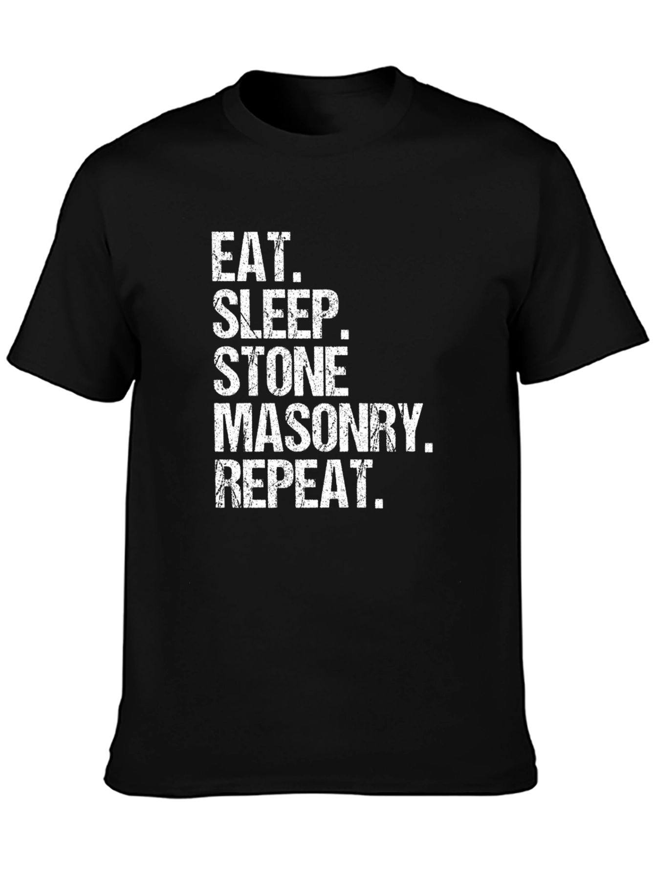 Eat Sleep Stone Masonry Repeat Graphic Tee