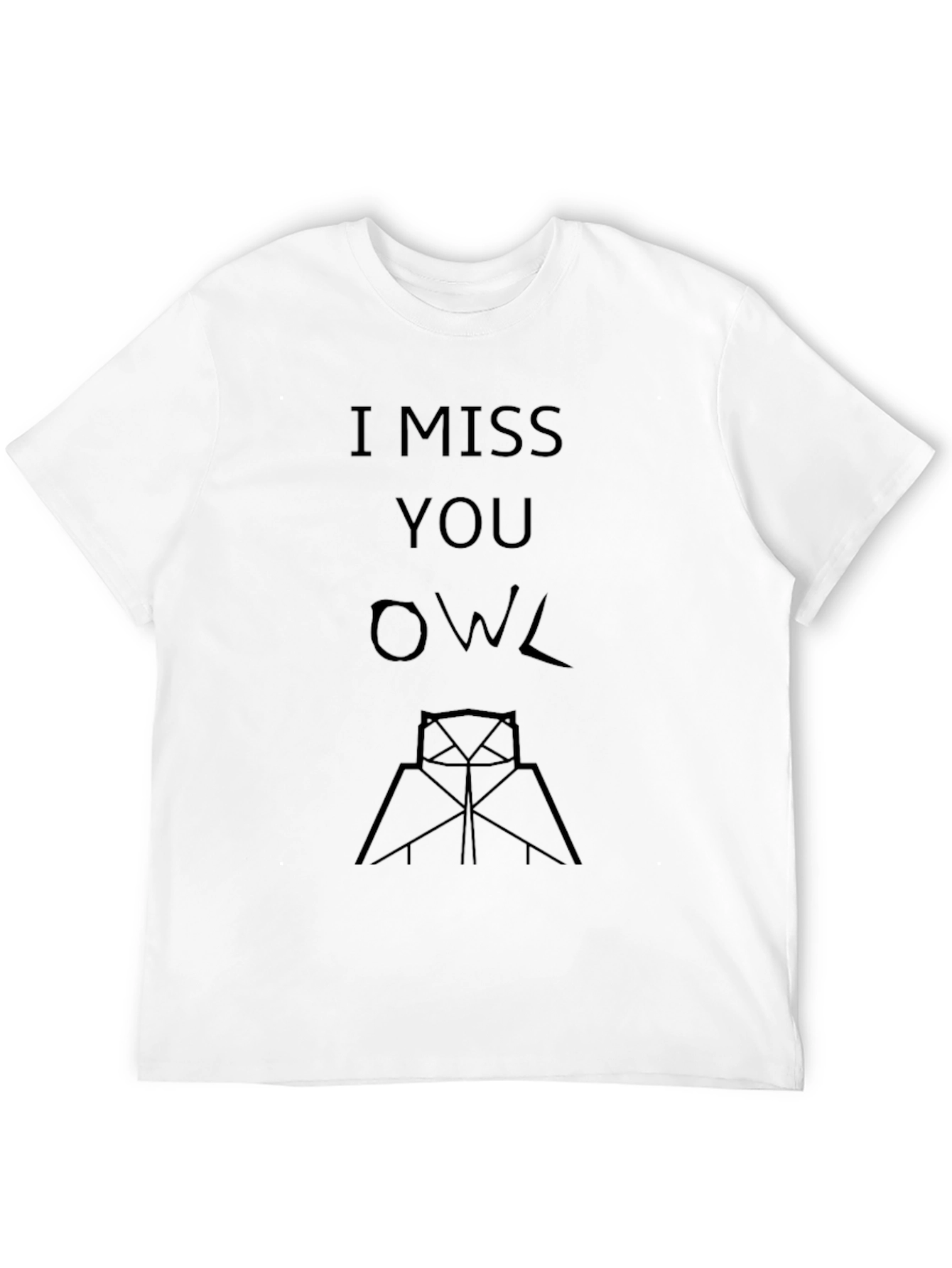 I Miss You Owl Graphic T-Shirt
