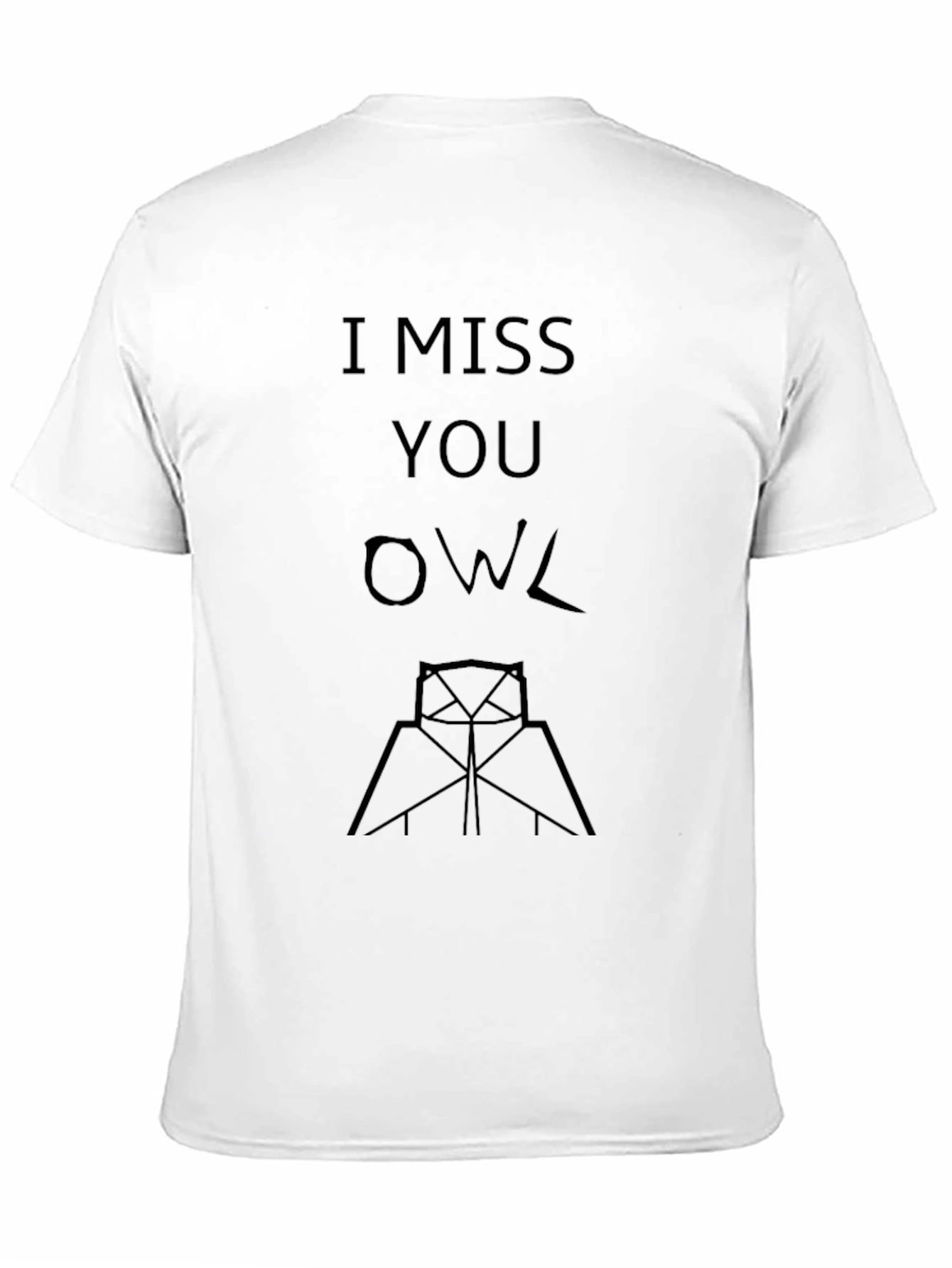 I Miss You Owl Graphic T-Shirt