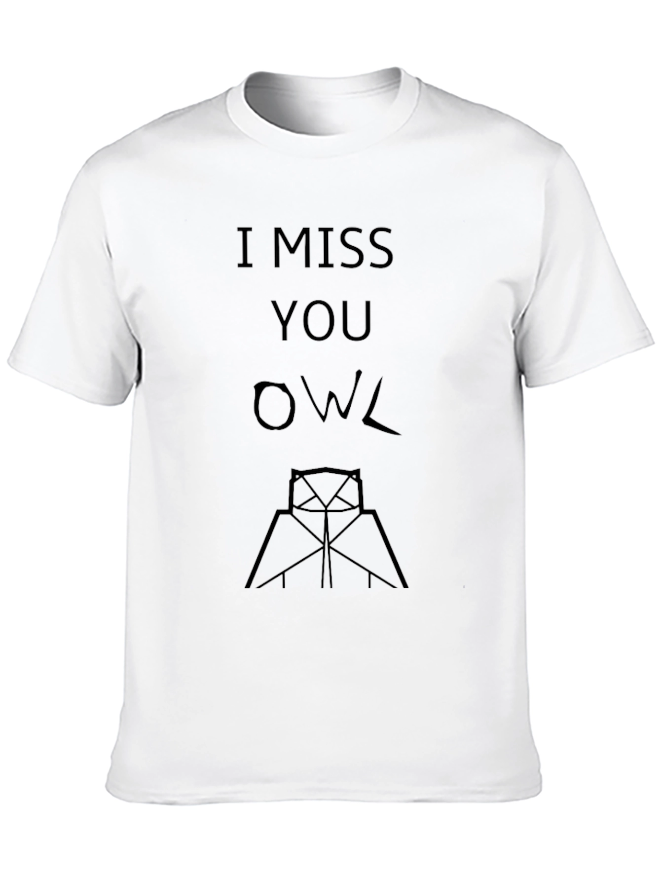I Miss You Owl Graphic T-Shirt