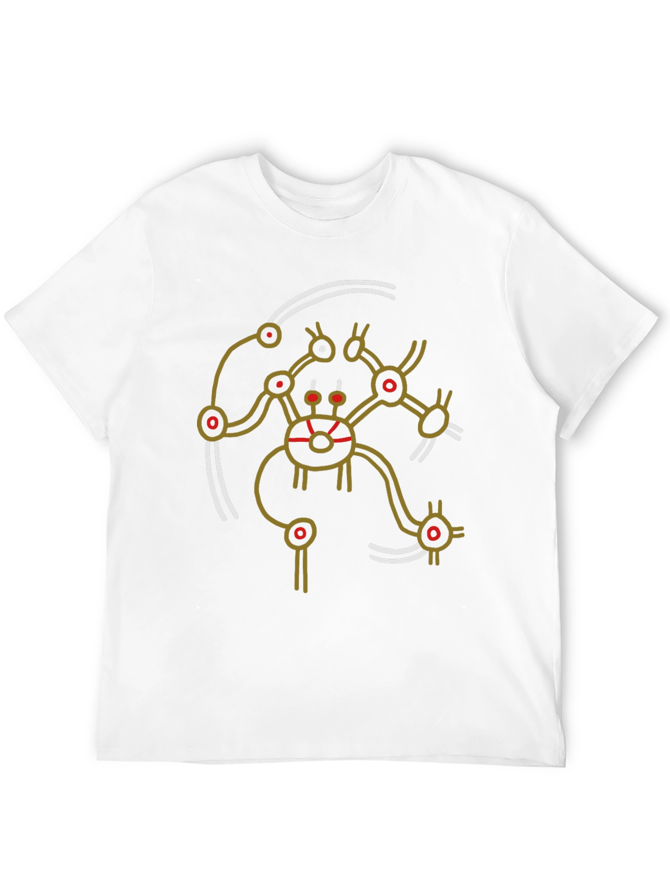 Abstract Graphic Print Tee - Unique Design