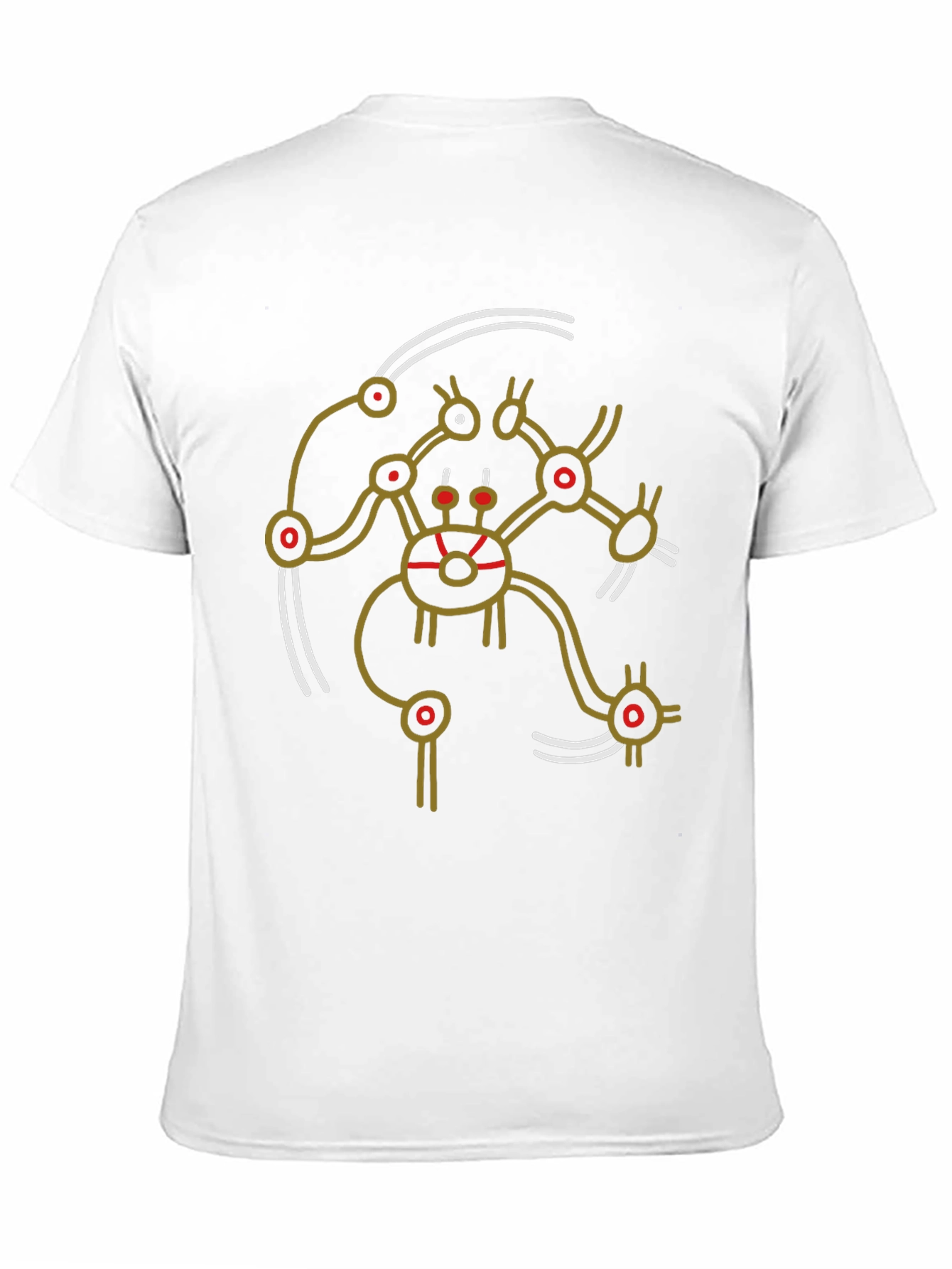 Abstract Graphic Print Tee - Unique Design