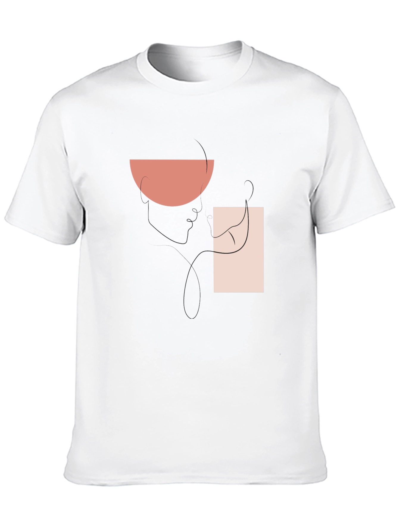 Abstract Graphic Print T-Shirt - Modern Style