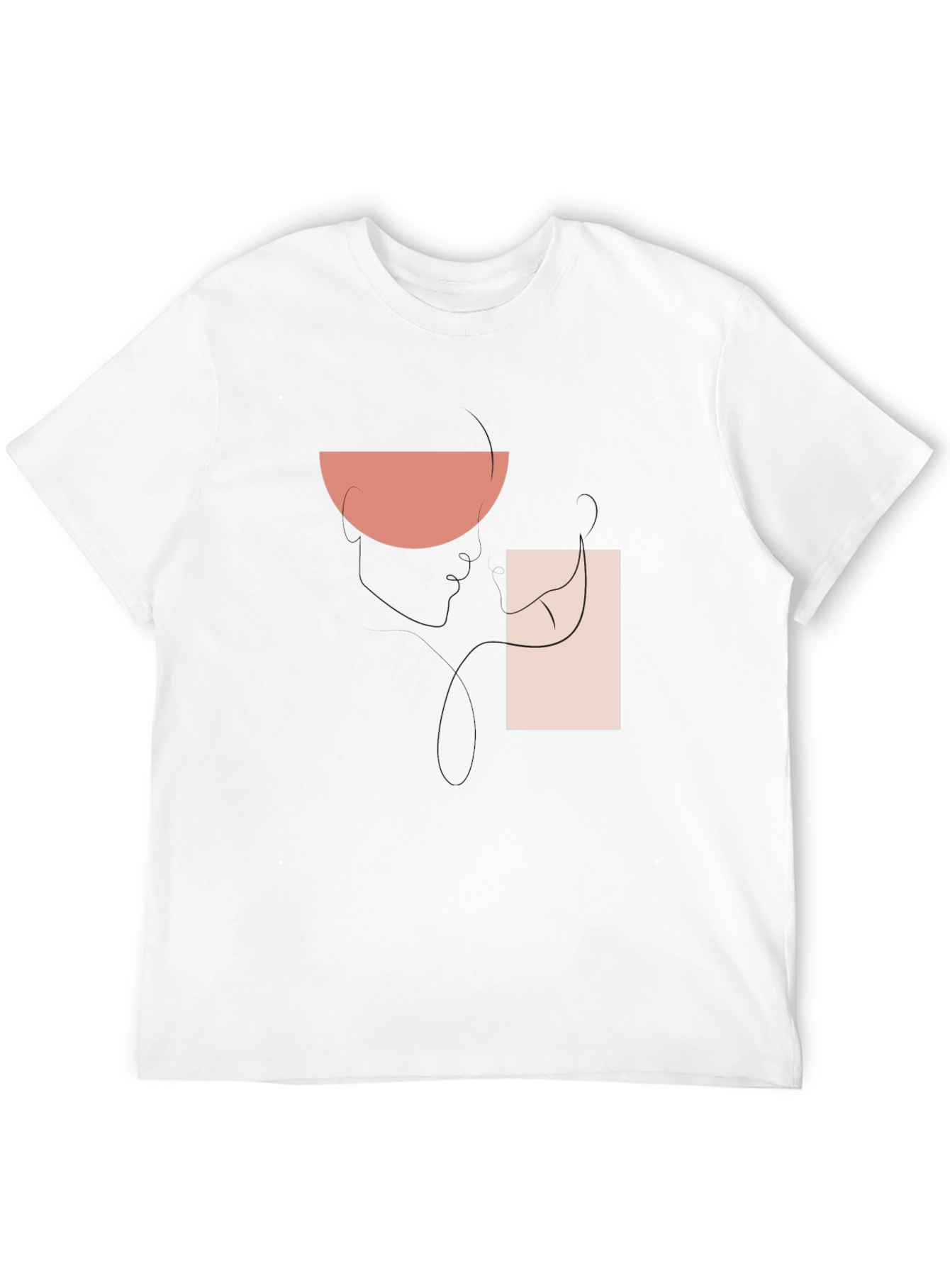 Abstract Graphic Print T-Shirt - Modern Style