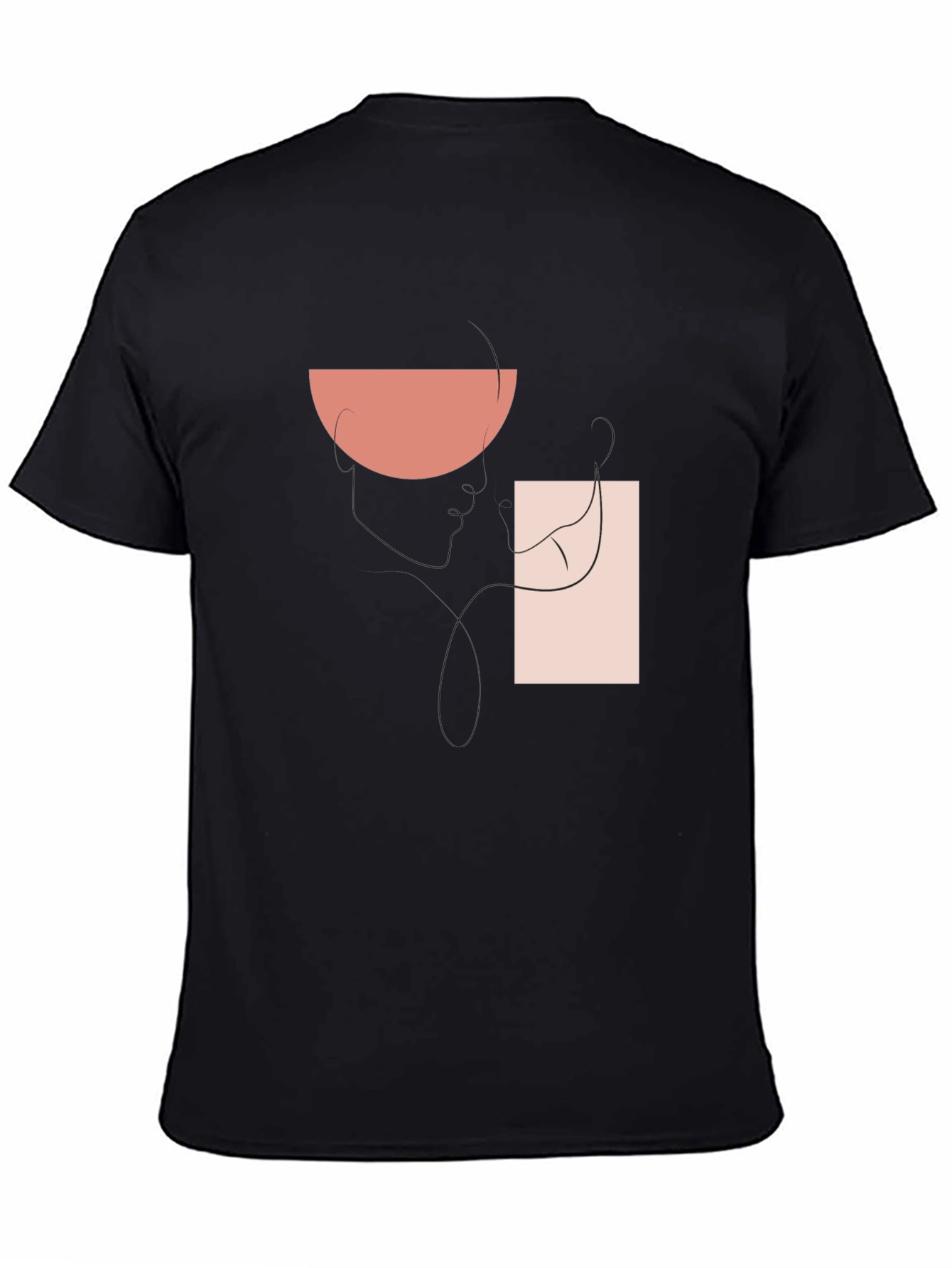 Abstract Graphic Print T-Shirt - Modern Style