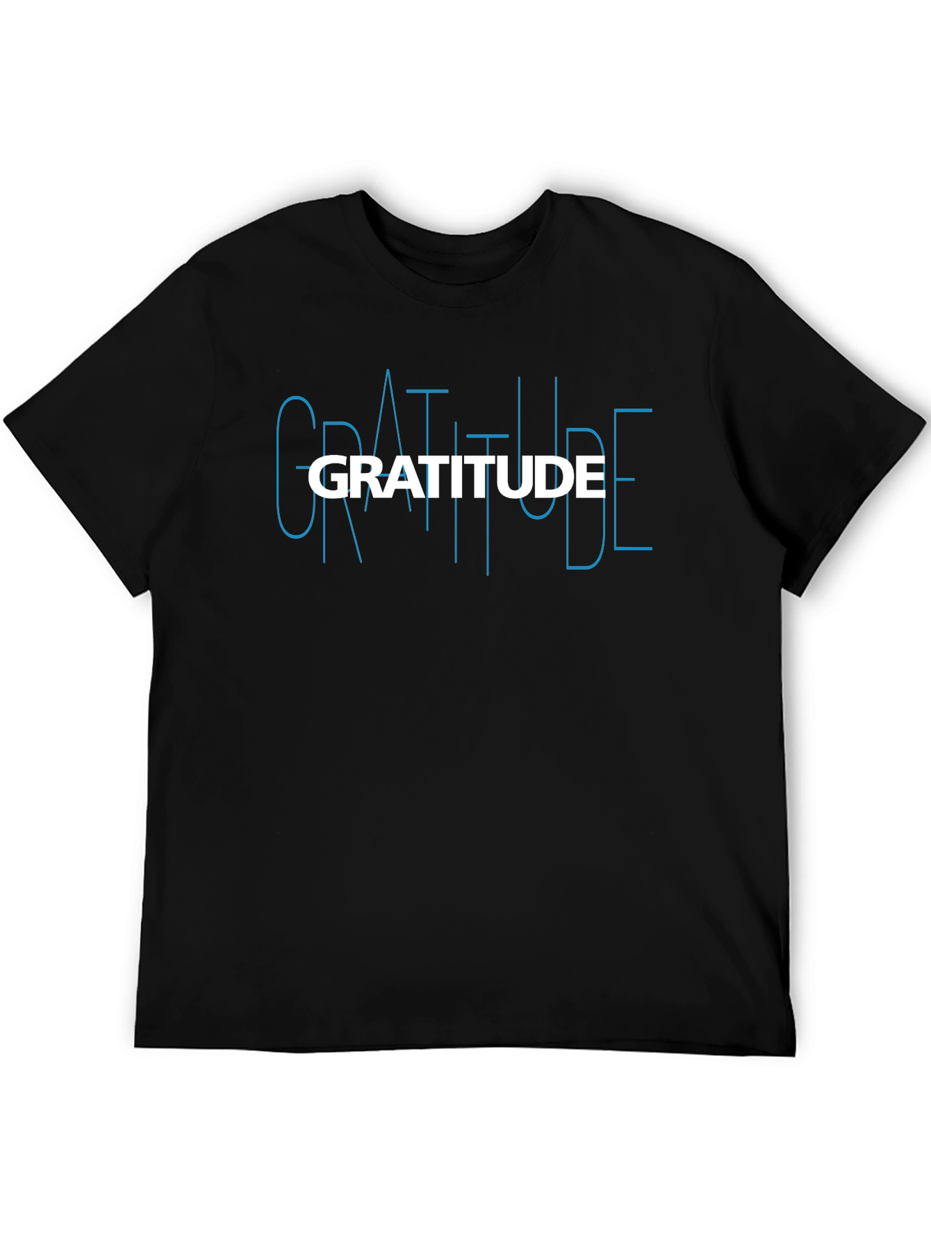 Gratitude Graphic Tee - Stylish Black Shirt