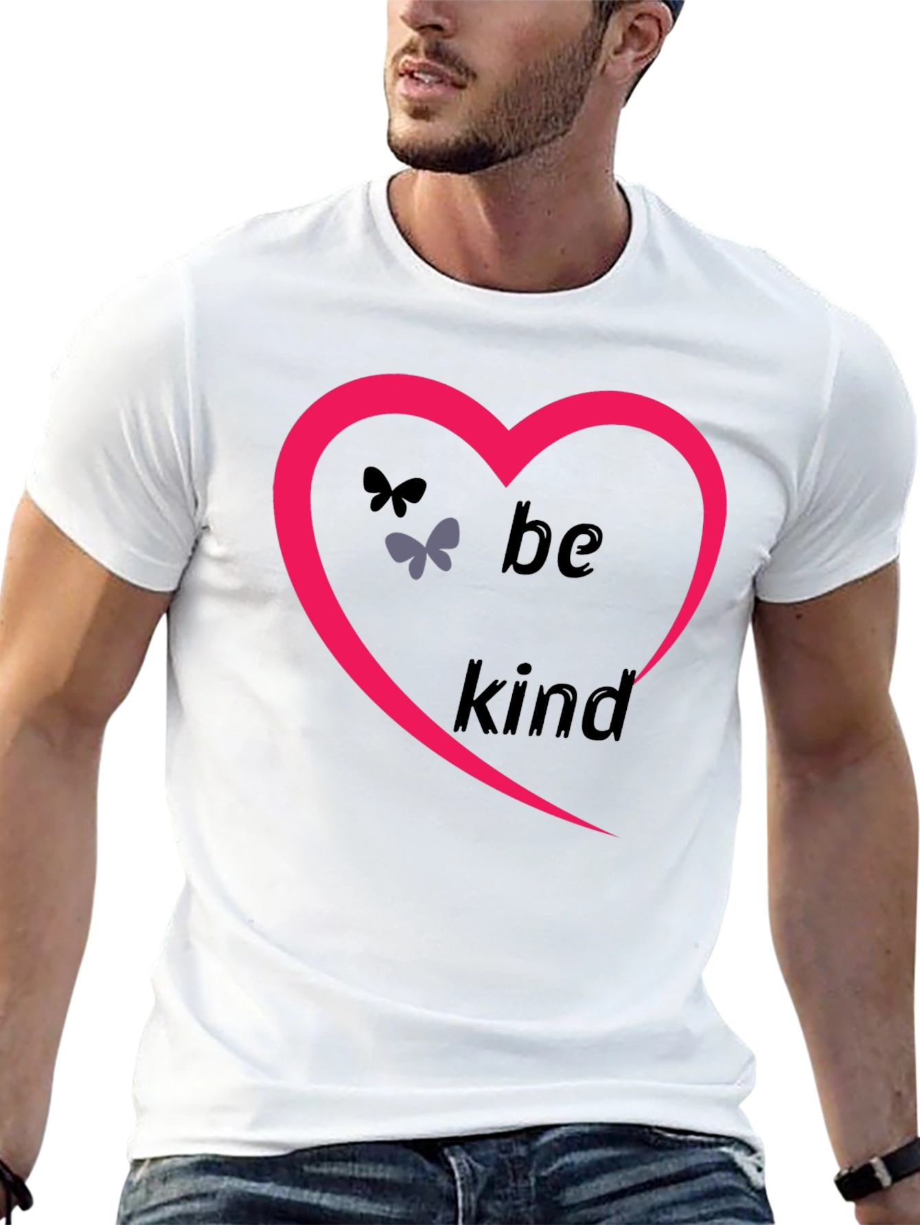 Be Kind Heart T-Shirt - Positive Message Tee