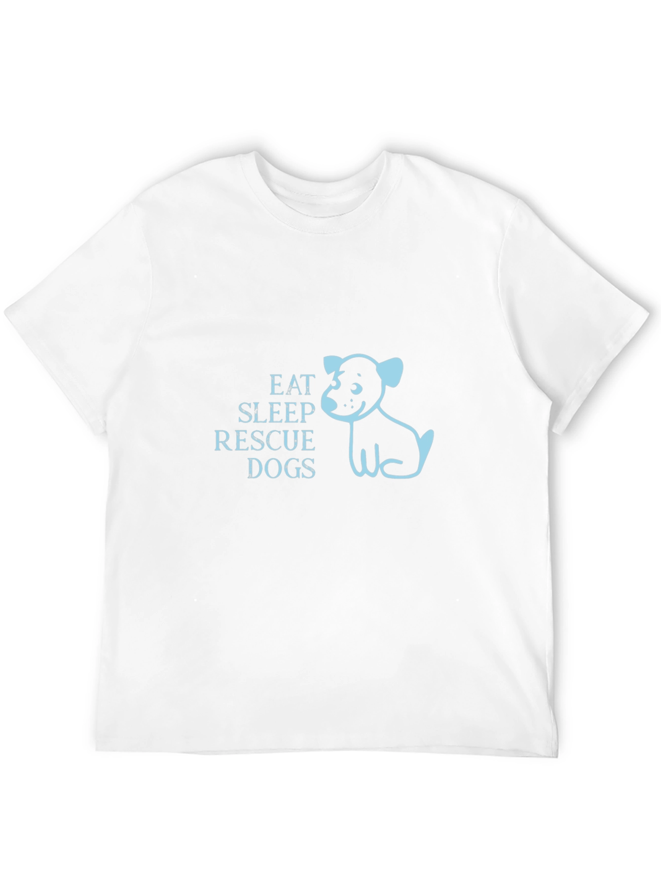Eat Sleep Rescue Dogs Graphic T-Shirt