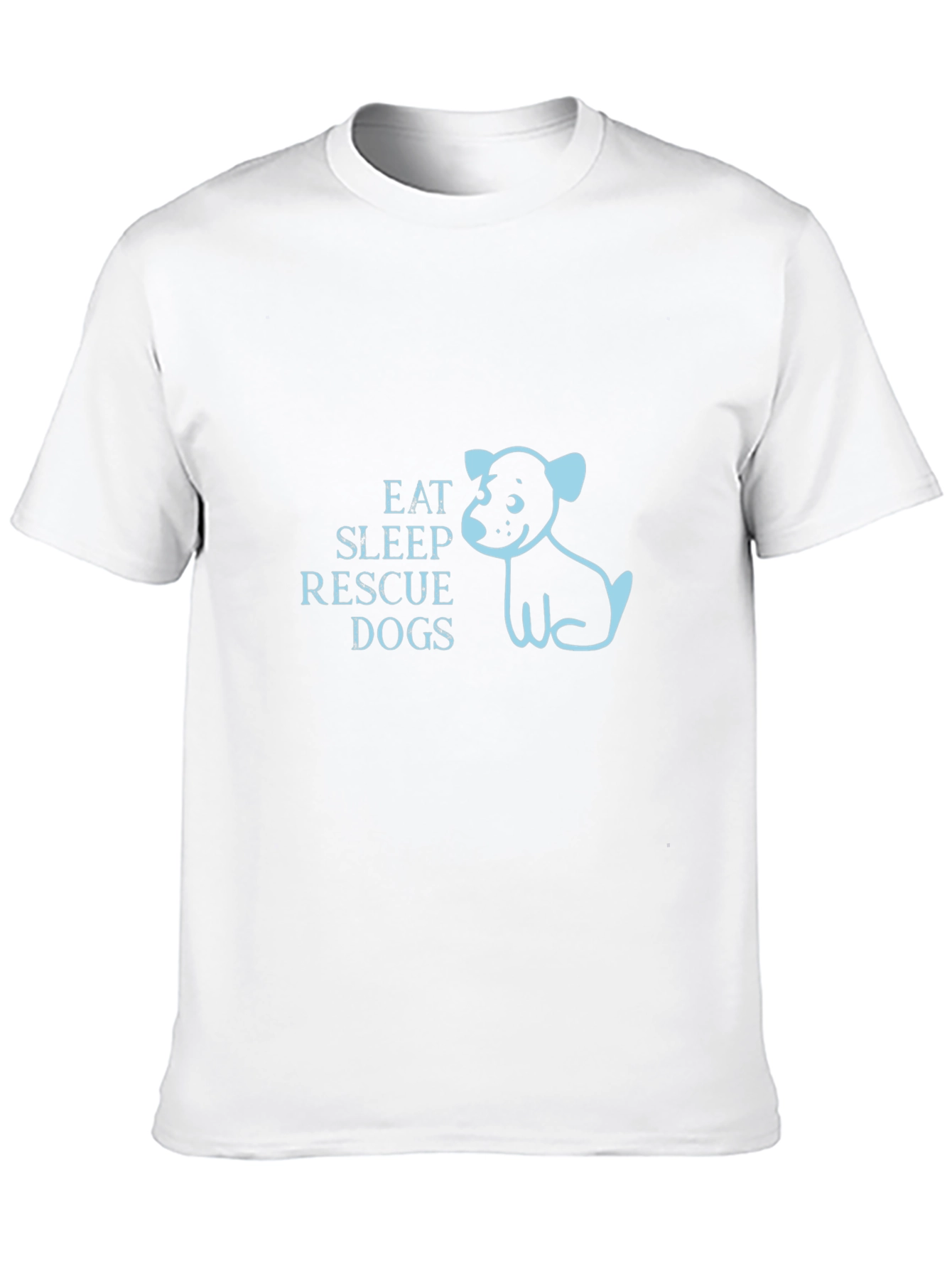 Eat Sleep Rescue Dogs Graphic T-Shirt
