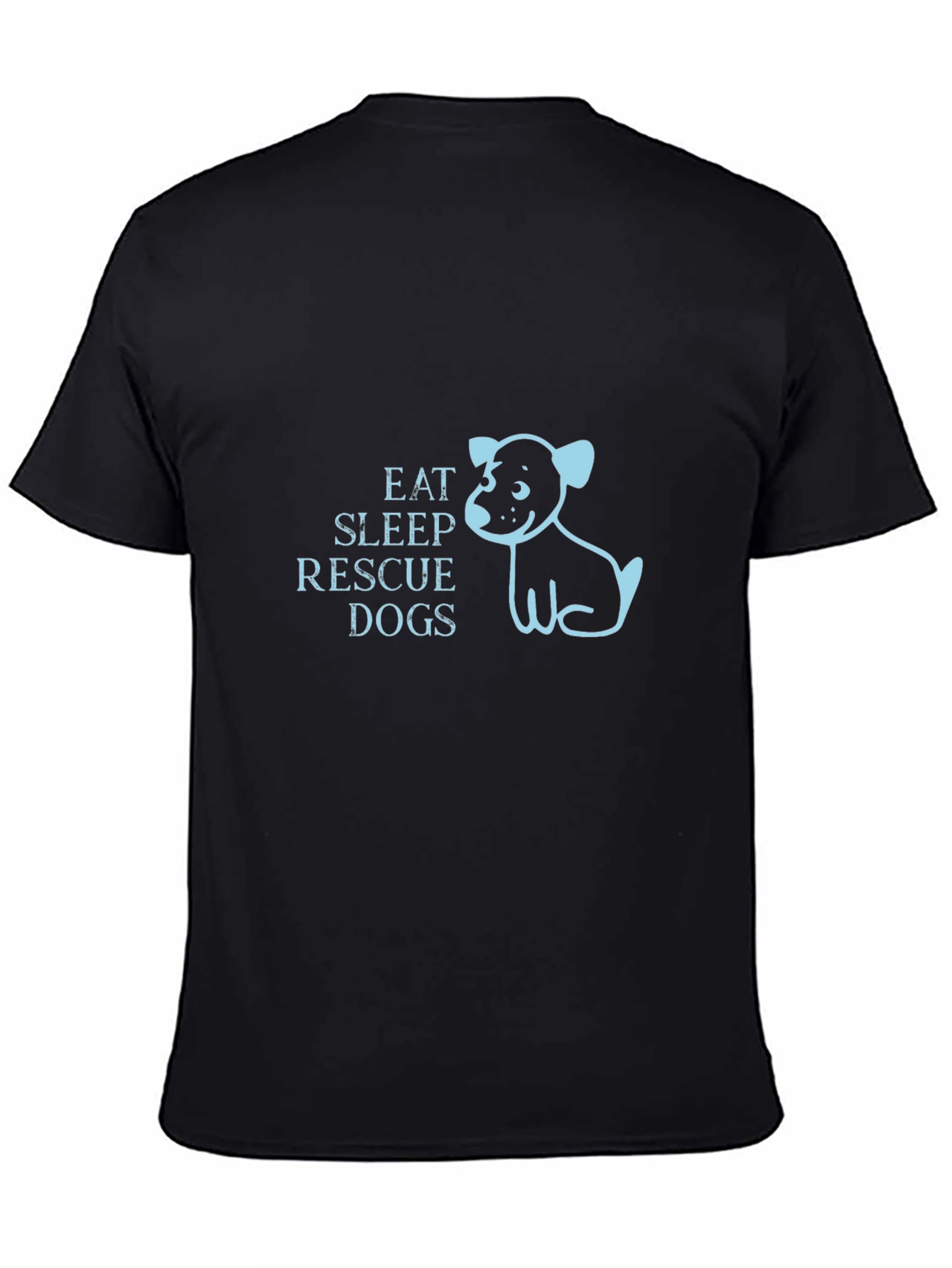 Eat Sleep Rescue Dogs Graphic T-Shirt