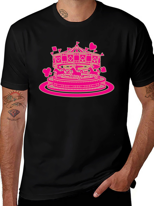 Carousel Graphic Tee - Quirky Print